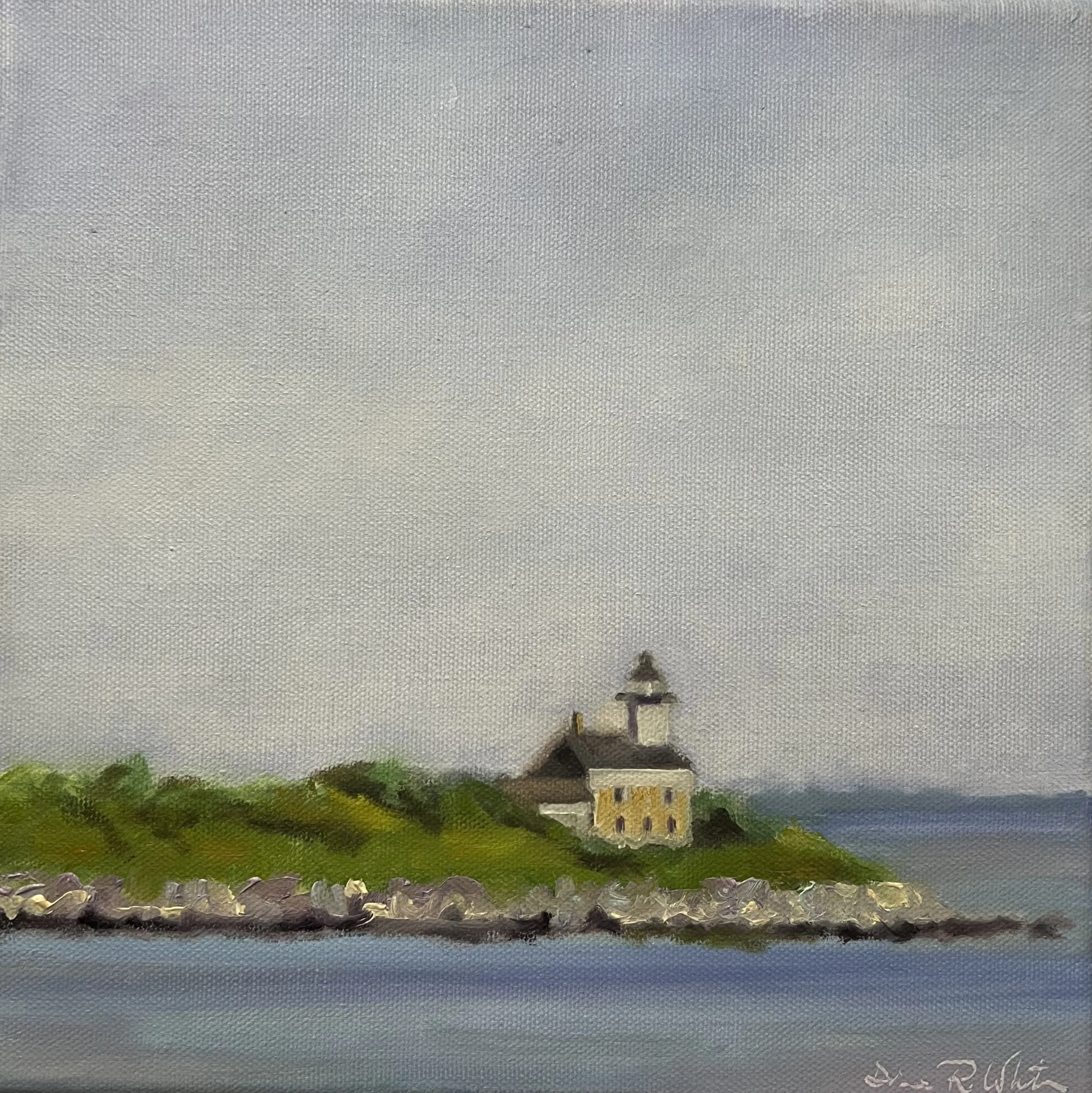 "Plum Island" (10" W x 10"H) Oil on Canvas