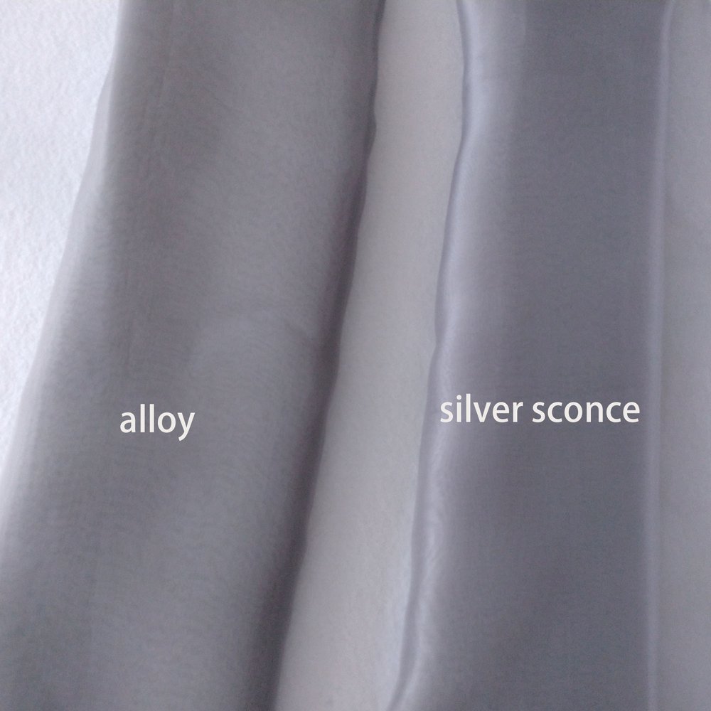 White colour silk organza fabric 2x3 54" wide –