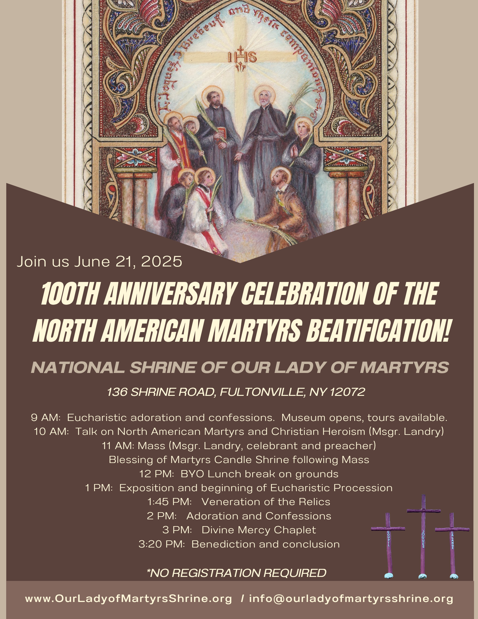 100th Anniversary of the North American Martyrs Beatification