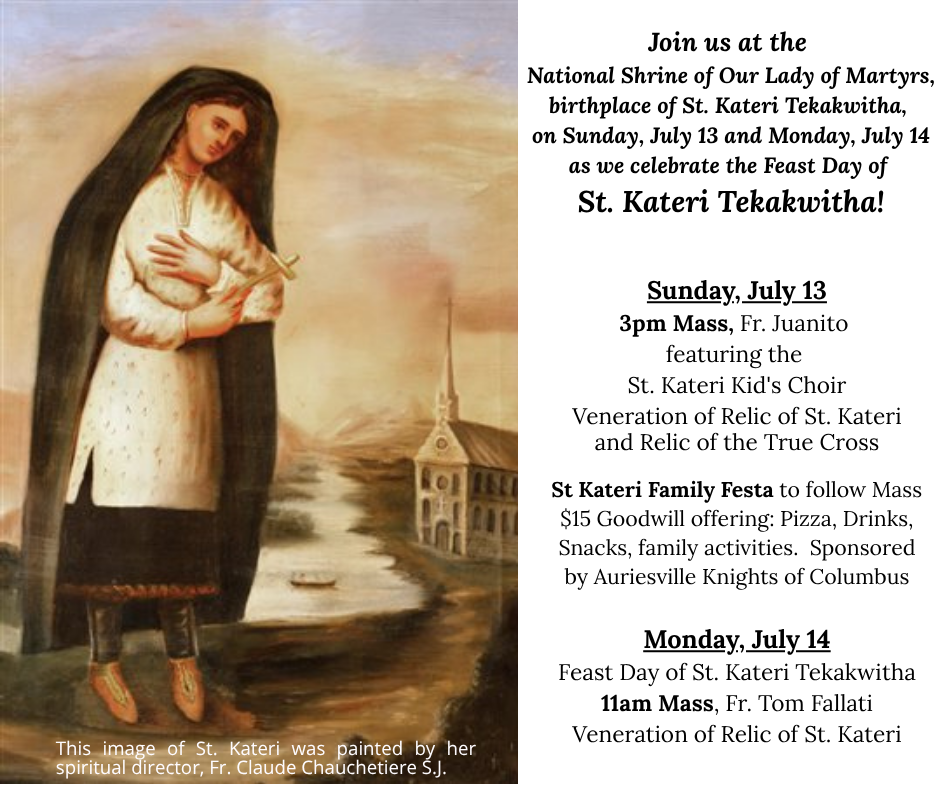 St Kateri Feast Day celebrations