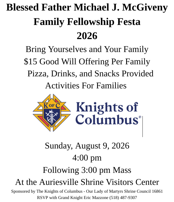 Blessed McGiveny Pizza Party