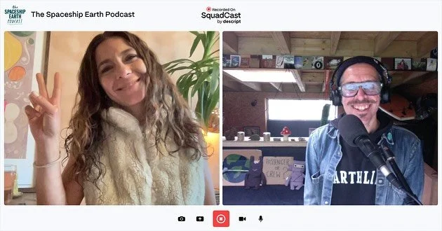 Recorded two wonderful conversations this weekend in the Spaceship Shed 
A virtual one with the brilliantly curious @sophiashnapp 
And a real life meander with the magical @mark_delisser 
Two inspiring, big hearted and humble crew members onboard