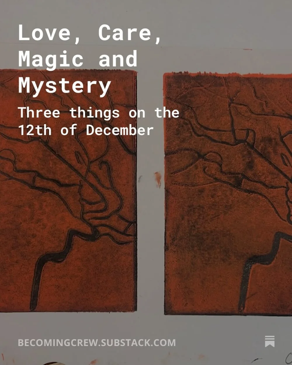 Love, Care, Magic and Mystery

Three things on the 12th December

Words from @dan__burgess via our substack

Link in bio 

🙏🏼💙✨