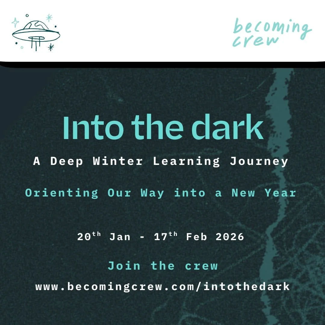 Into the Dark is for anyone holding a feeling that the dominant ways we&rsquo;ve been doing things are no longer serving ourselves, each other and the living world around us.

It&rsquo;s a gentle, deep, mysterious&nbsp; journey.&nbsp;&nbsp;

Creating