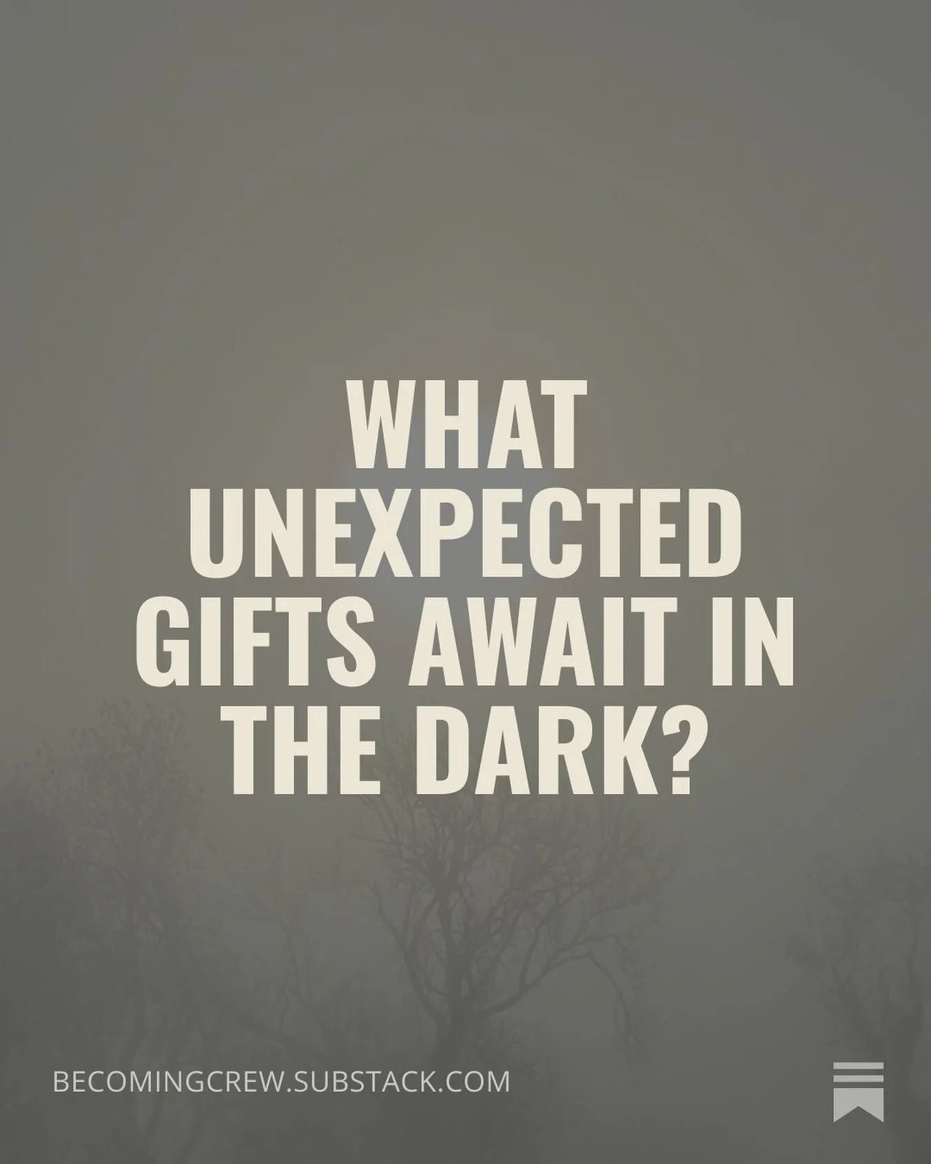 What if the call of this season is to dwell with the darkness and uncertainty? 

What might we find in the dark ?

New Substack post from @dan__burgess 

Link in bio