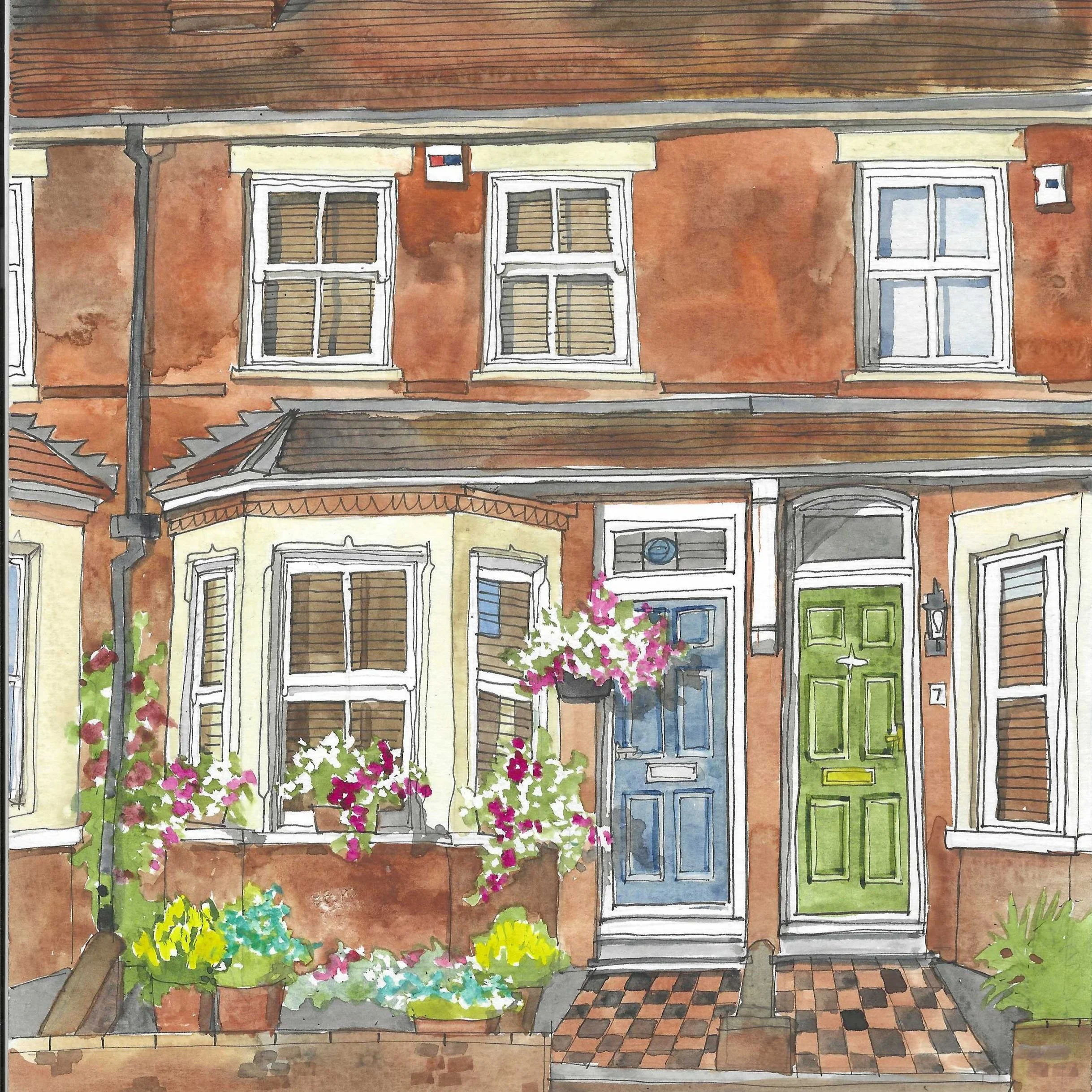 PEN & WATERCOLOUR: PAINT YOUR HOME