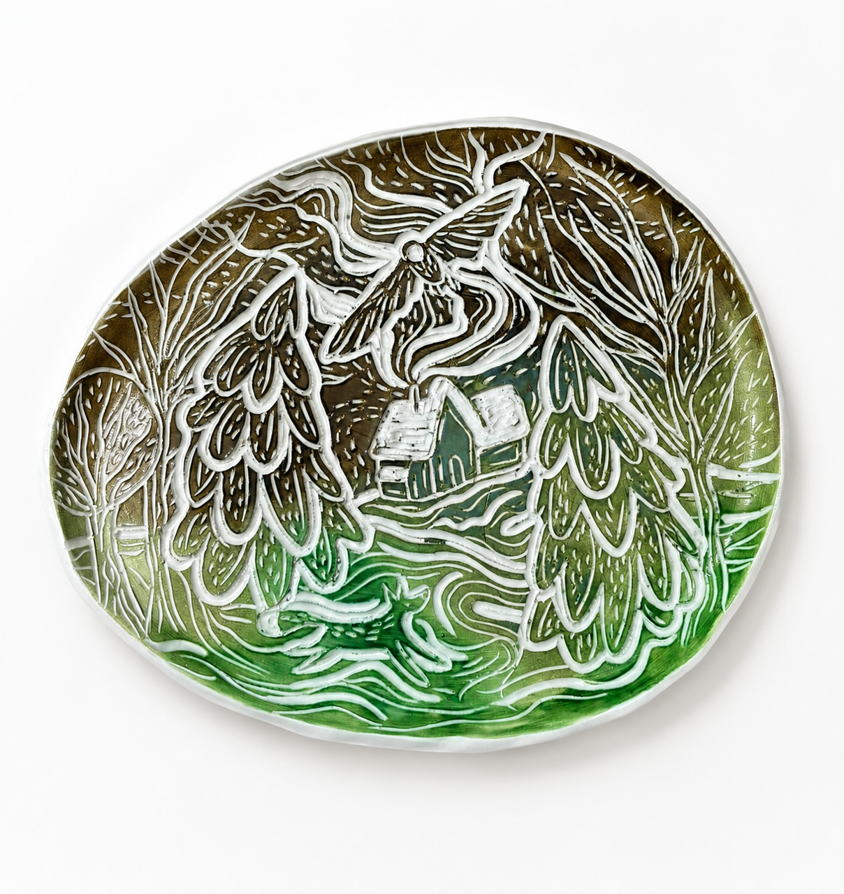 MAKE & PAINT: CERAMIC SGRAFFITO WINTER PLATE