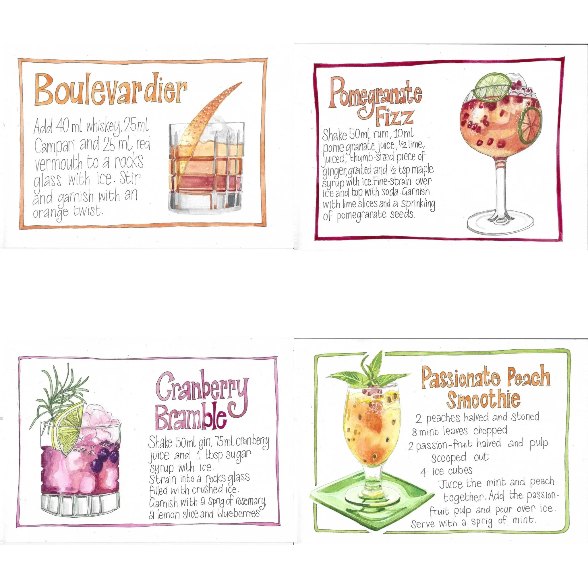 PEN AND WATERCOLOUR: PAINT A RECIPE