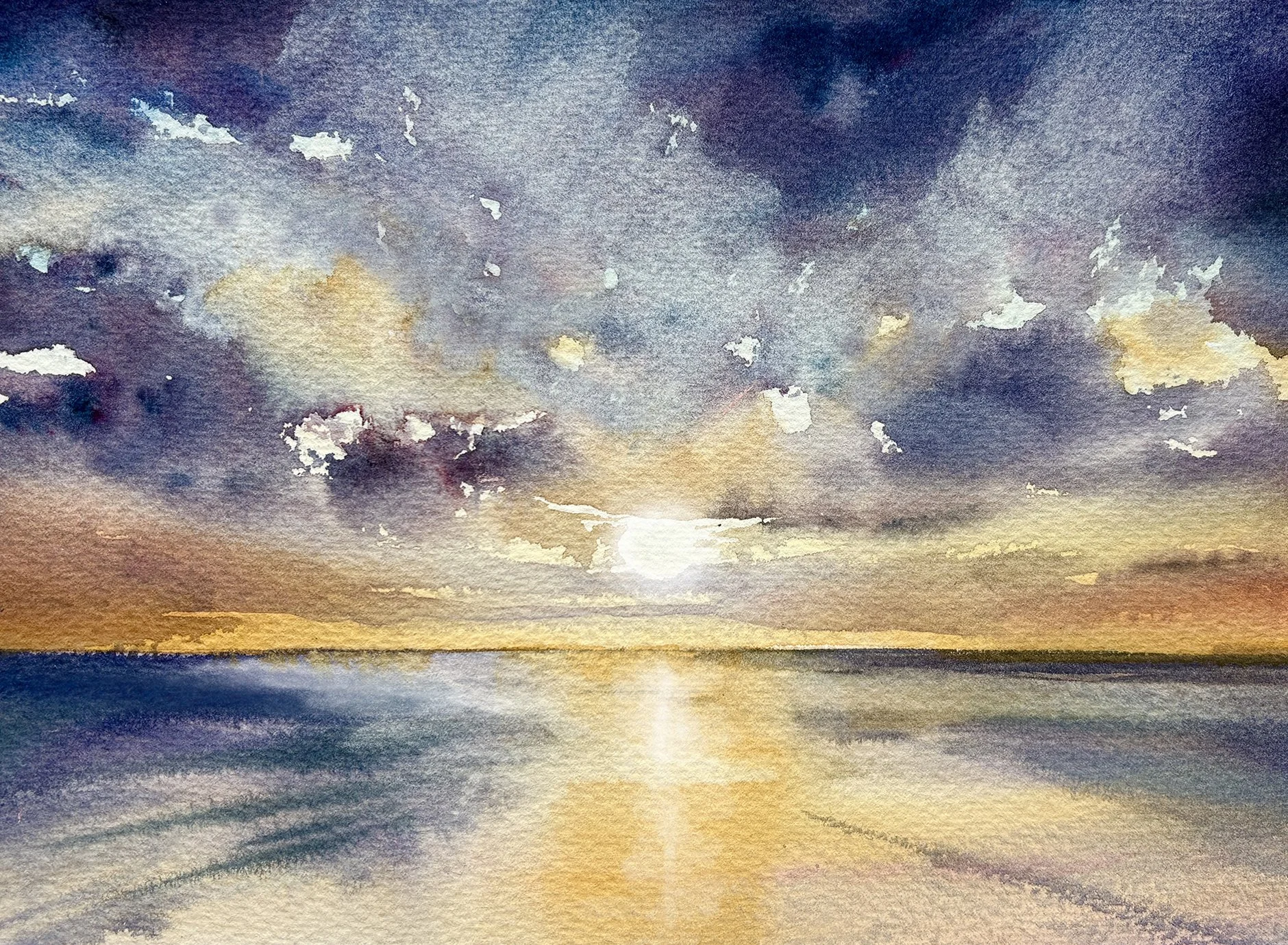 DRAMATIC SKIES IN WATERCOLOUR