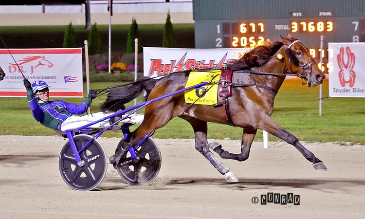Wrong Sounds Right wins the Breeders Crown 2YO Colt Trot