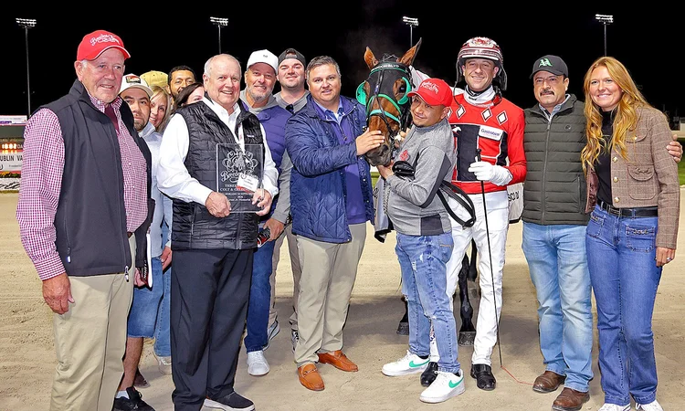 Brandon Blvd after the Breeders Crown 3-Year-Old Colt Pace