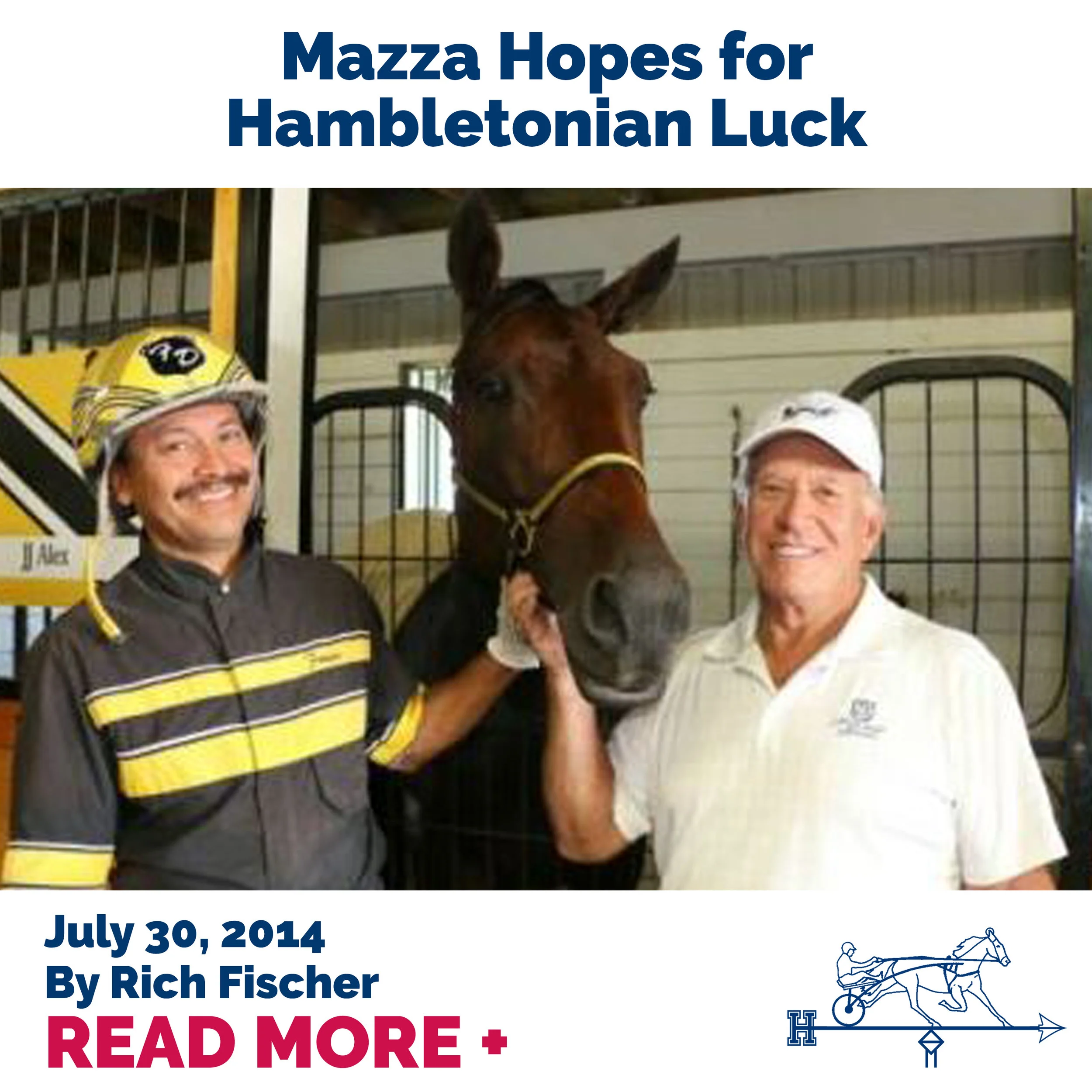 Mazza Hopes for Hambletonian Luck 