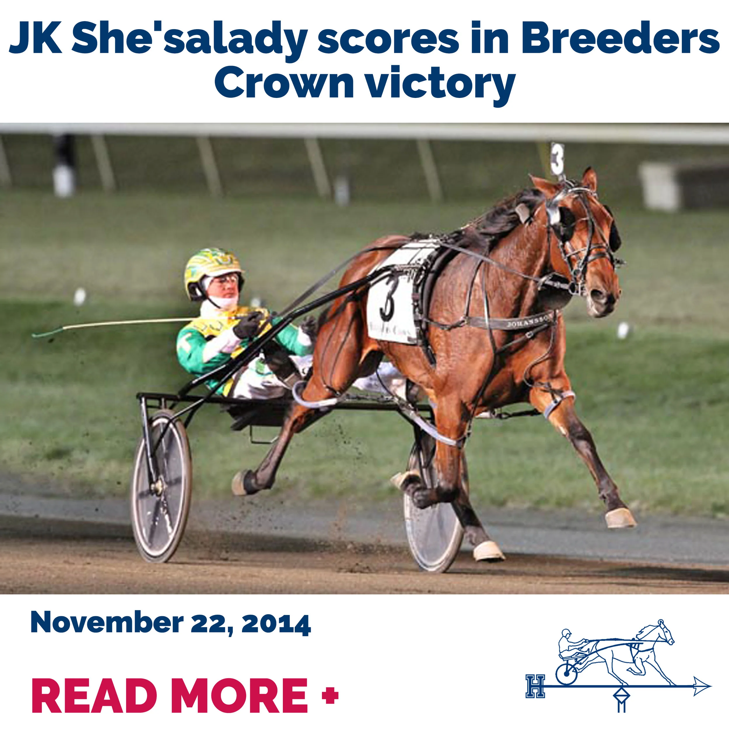 JK She'slady Scores in Breeders Crown victory