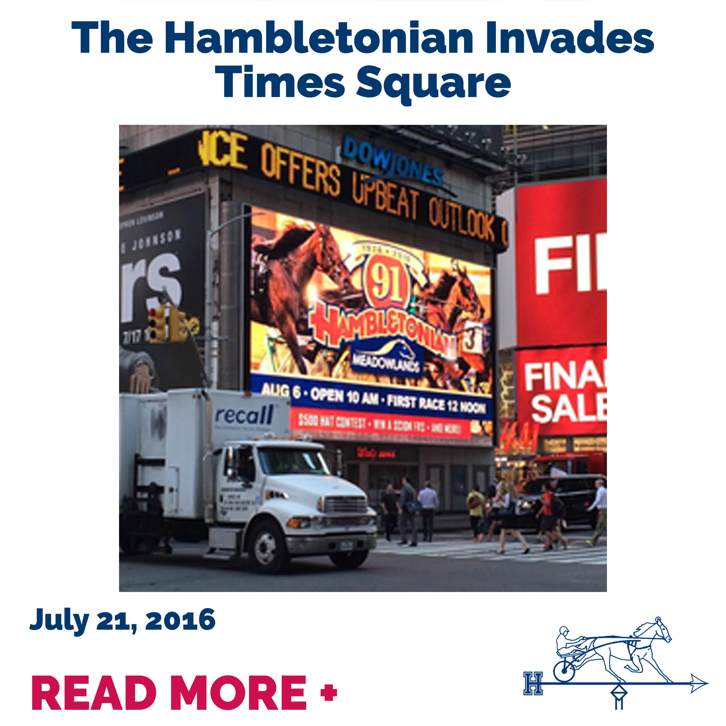 The Hambletonian Invades Times Square