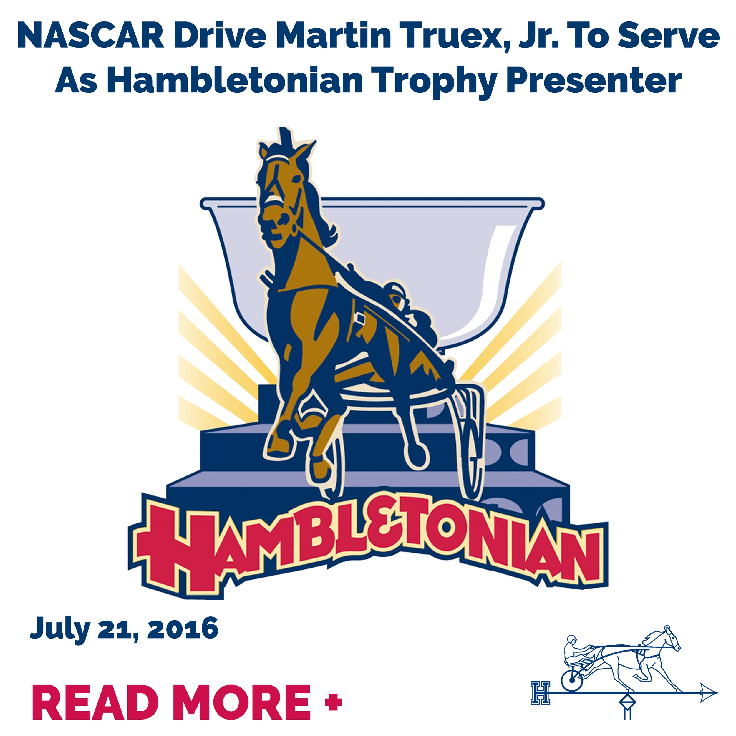 NASCAR Drive Martin Truex, Jr. To Serve As Hambletonian Trophy Presenter