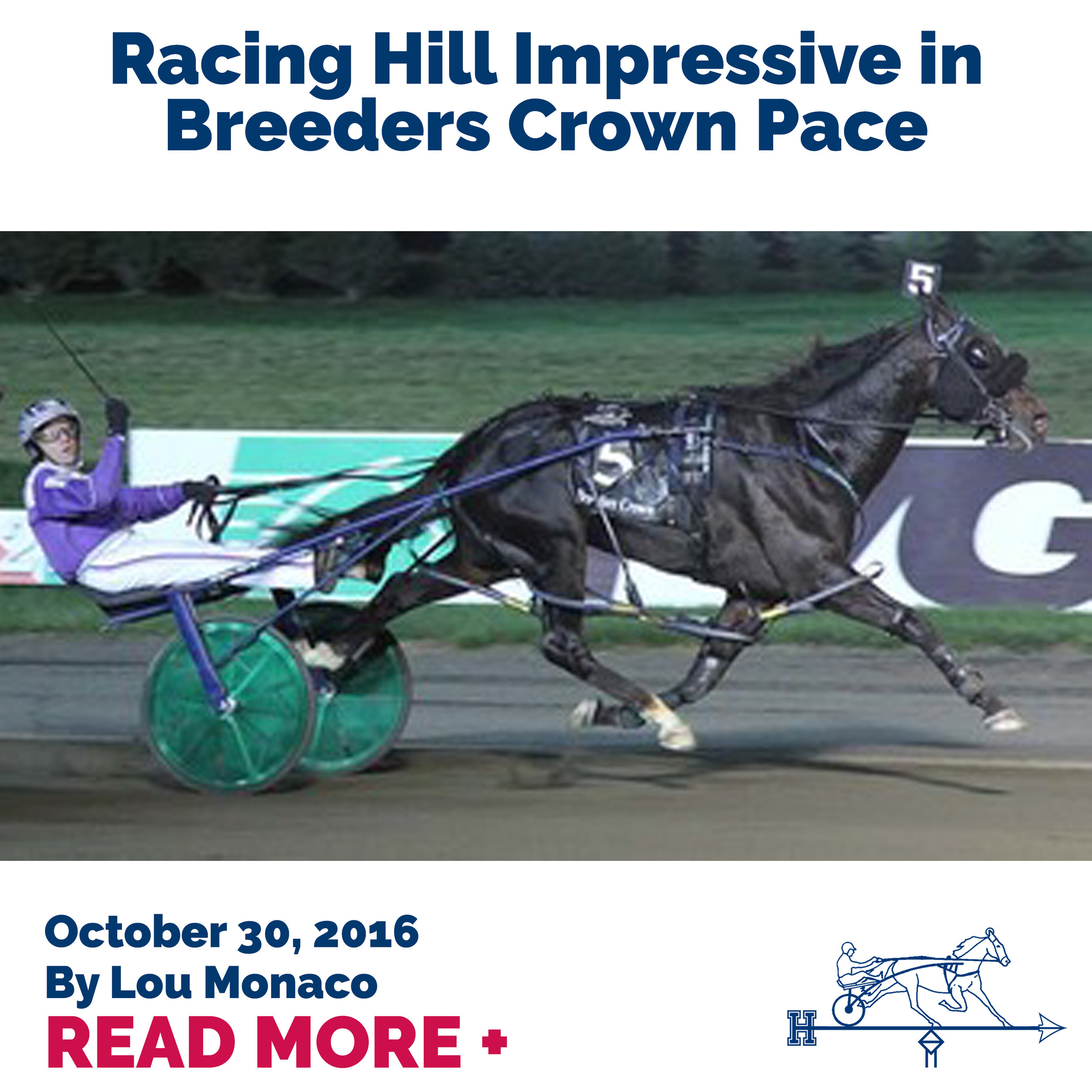 Racing Hill Impressive in Breeders Crown Pace