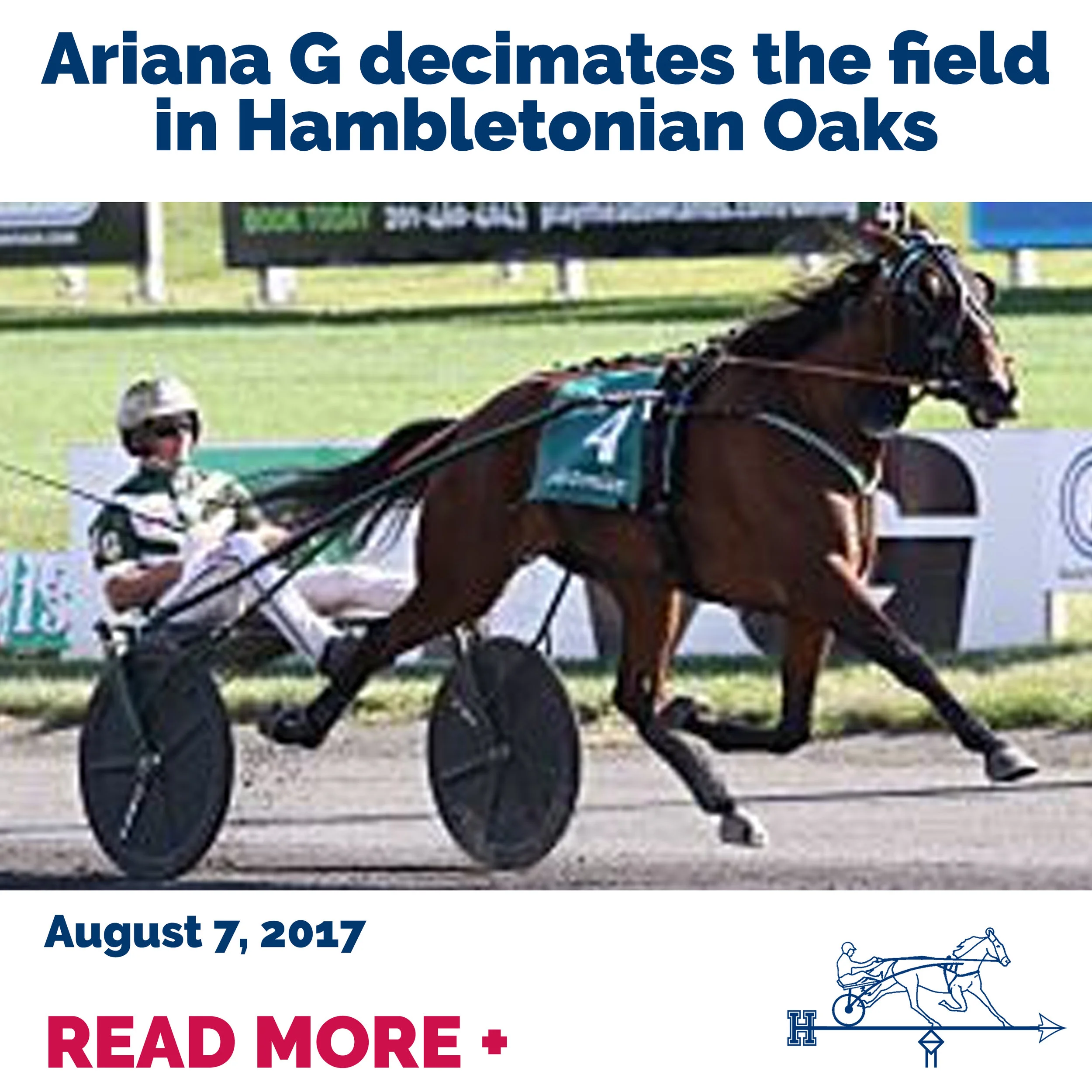 Ariana G decimates the field in Hambletonian Oaks