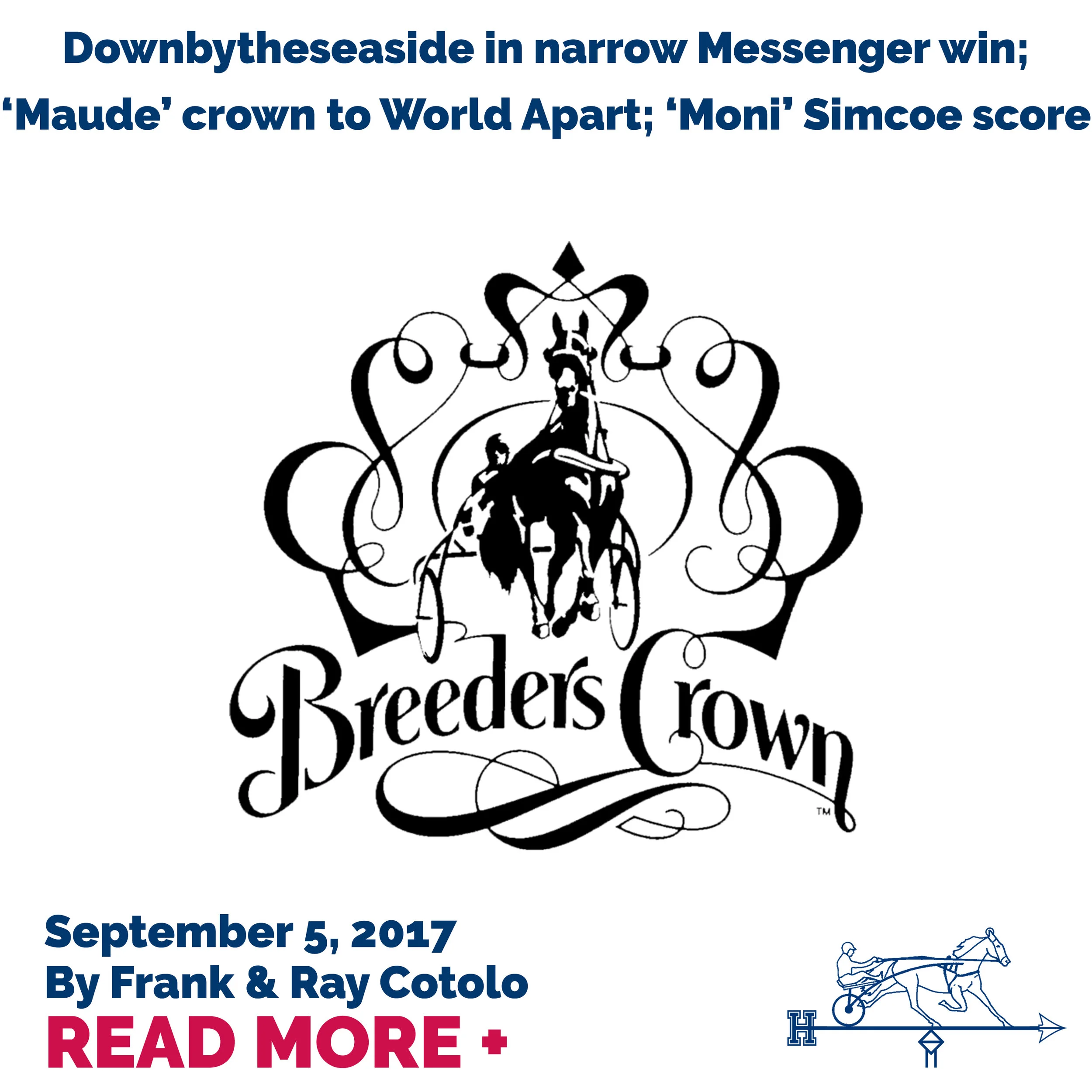 Downbytheseaside in narrow Messenger win; ‘Maude’ crown to World Apart; ‘Moni’ Simcoe score