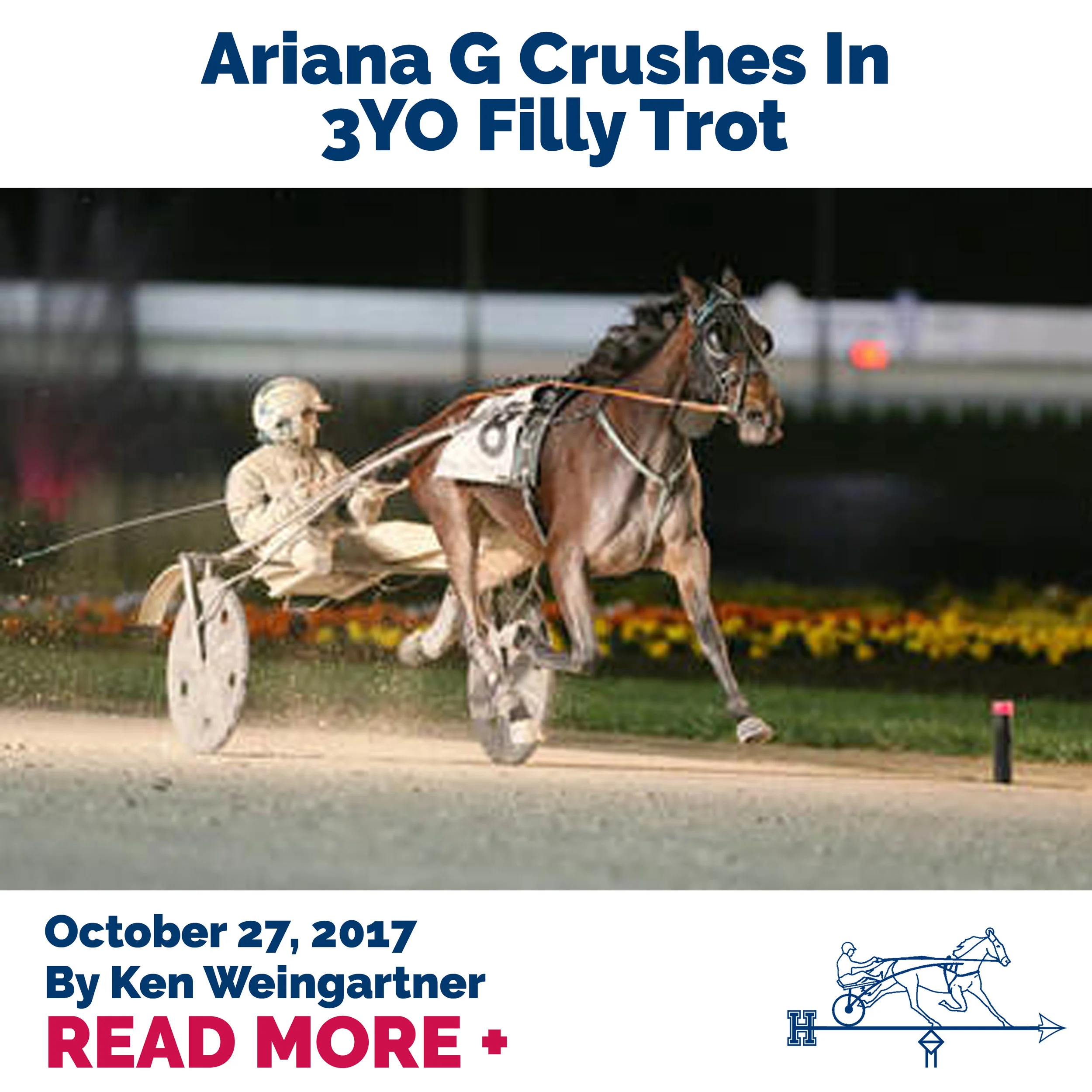 Ariana G Crushes In 3YO Filly Trot