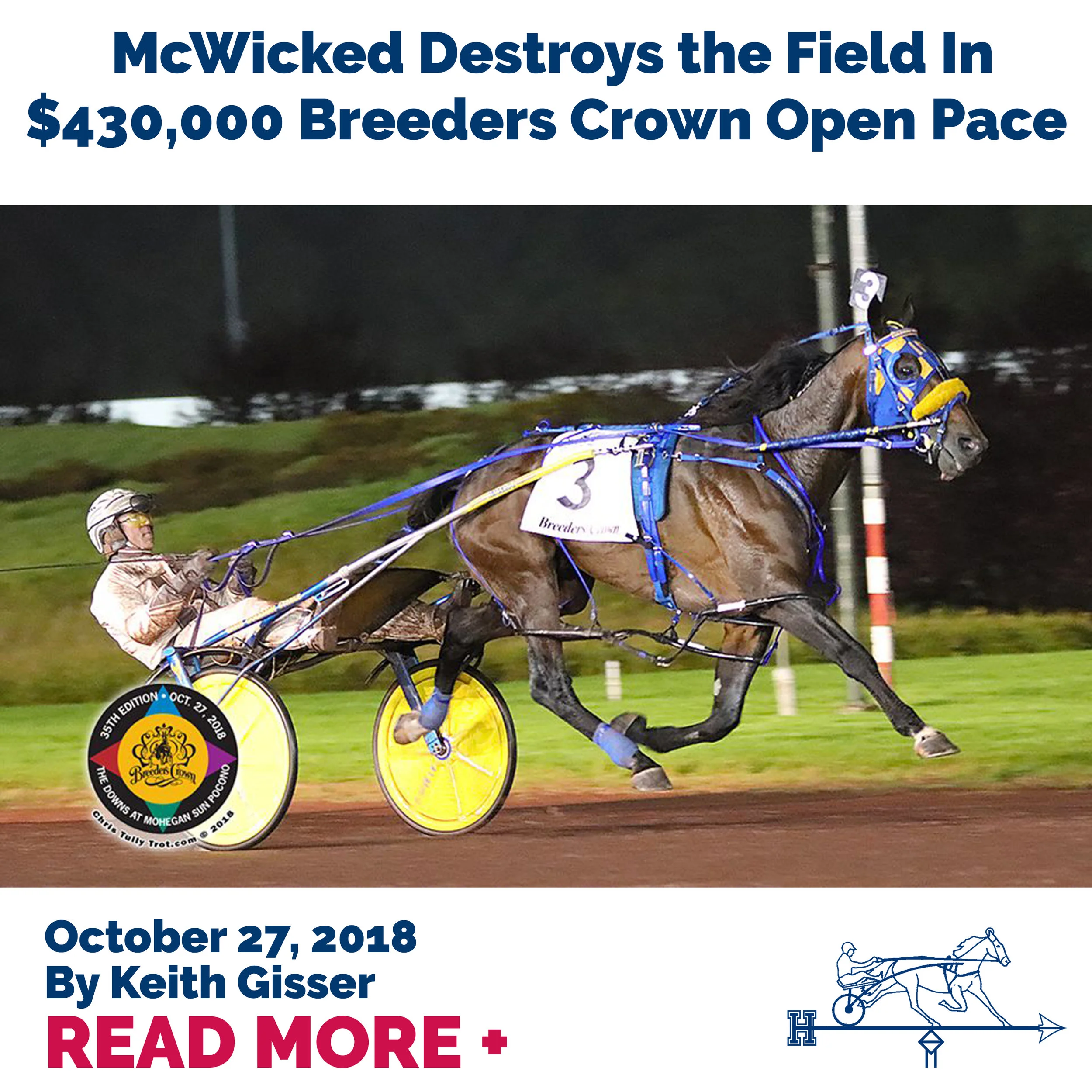  McWicked Destroys the Field In $430,000 Breeders Crown Open Pace