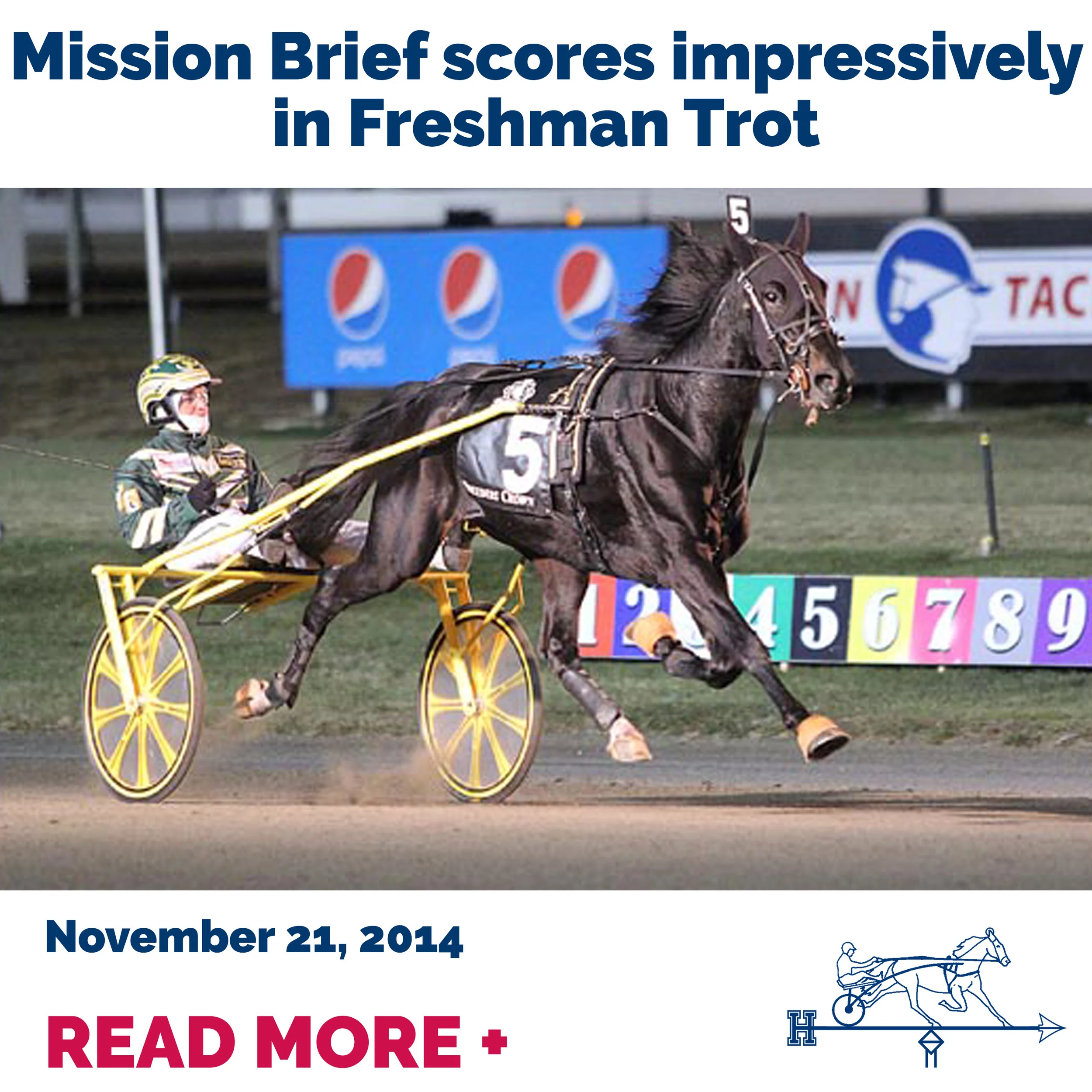 Mission Brief scores impressively in Freshman Trot