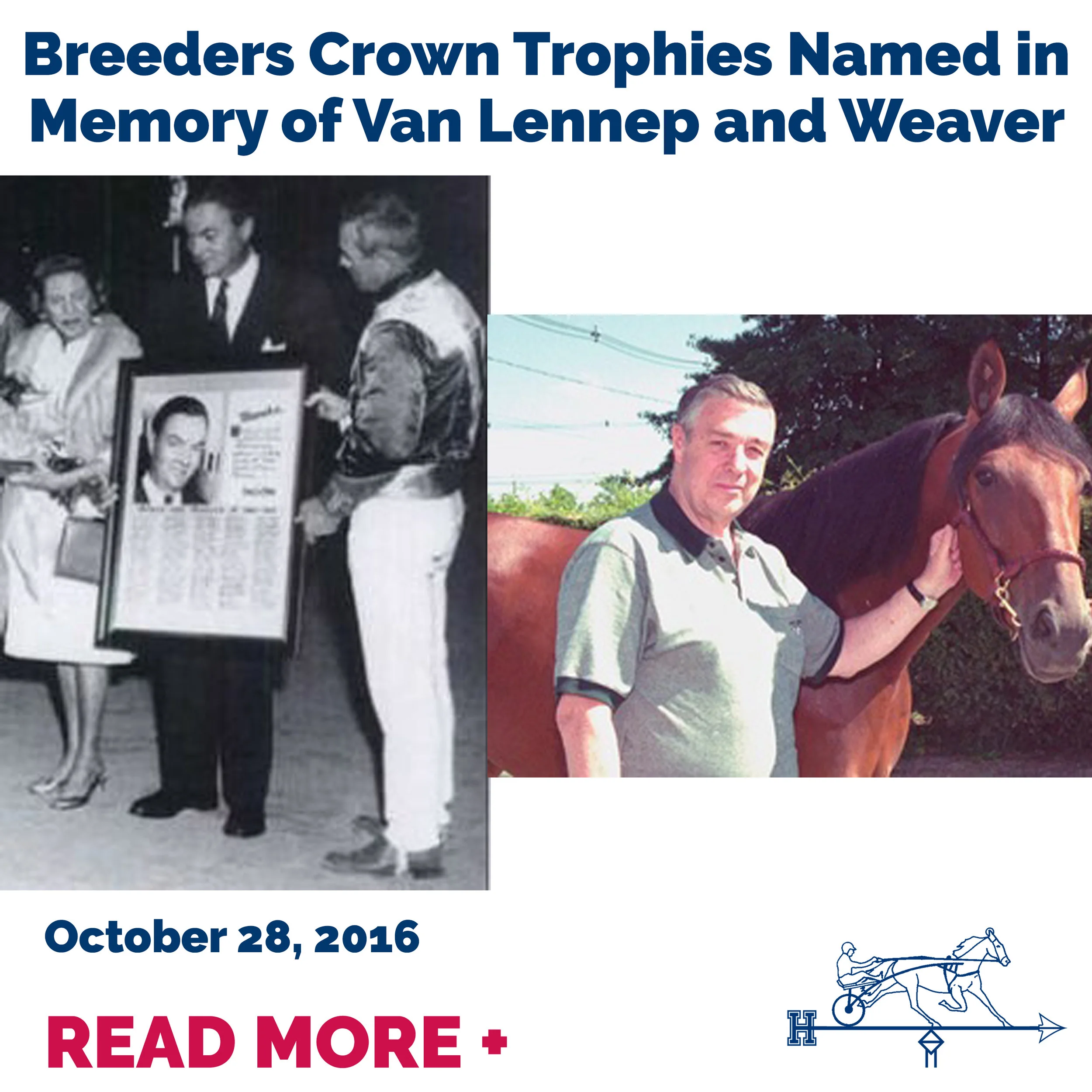  Breeders Crown Trophies Named in Memory of Van Lennep and Weaver