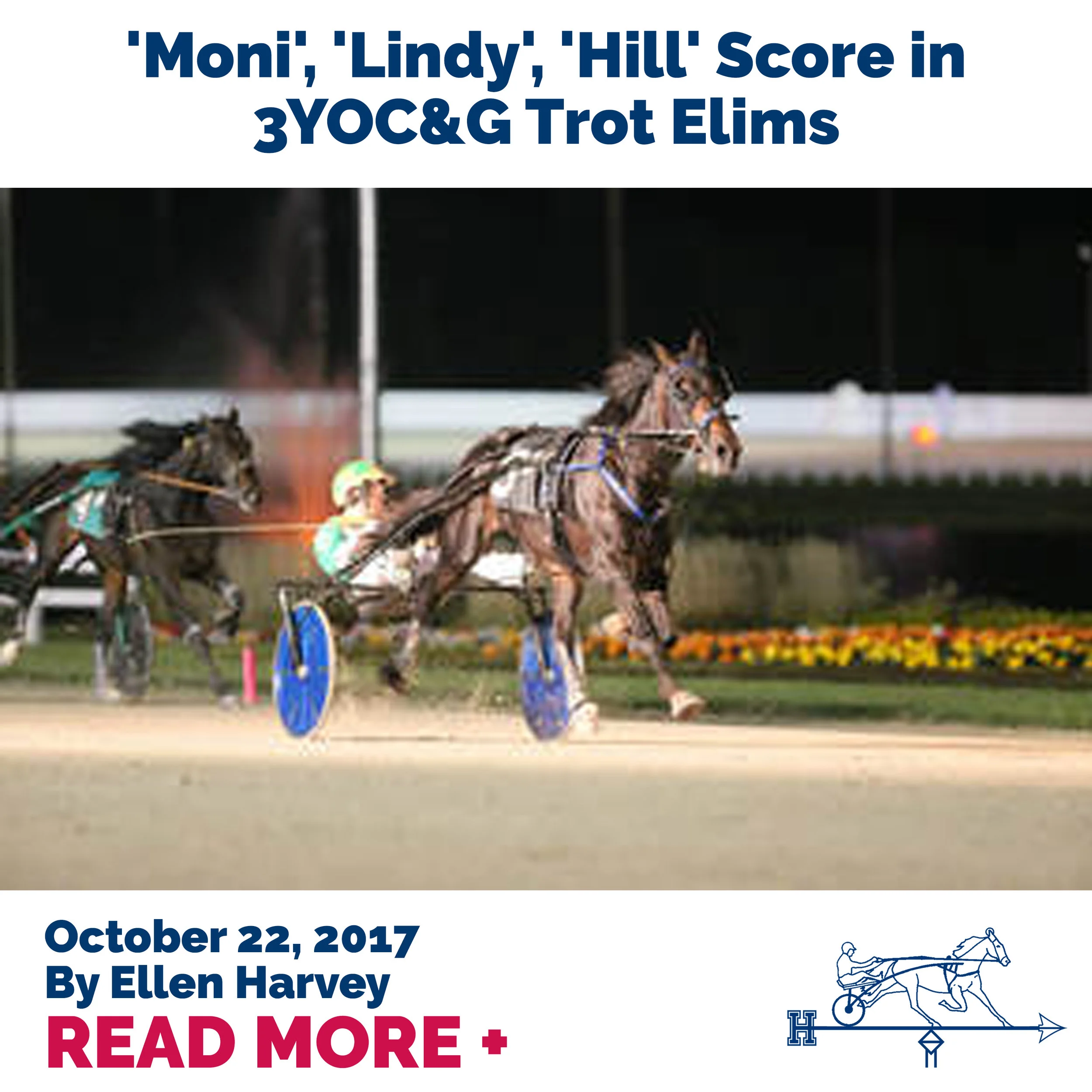  'Moni', 'Lindy', 'Hill' Score in 3YOC&amp;G Trot Elims