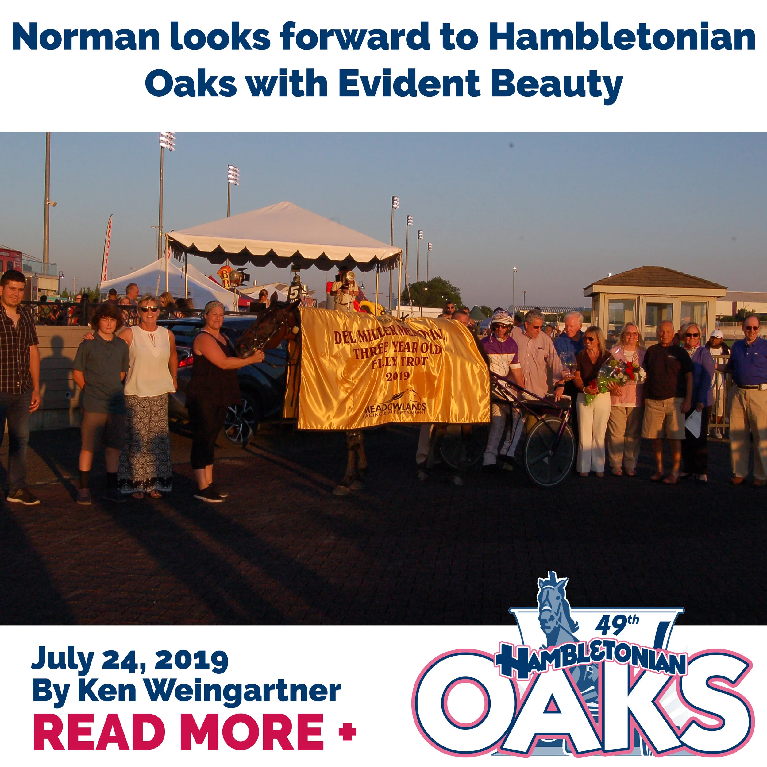 Norman looks forward to Hambletonian Oaks with Evident Beauty