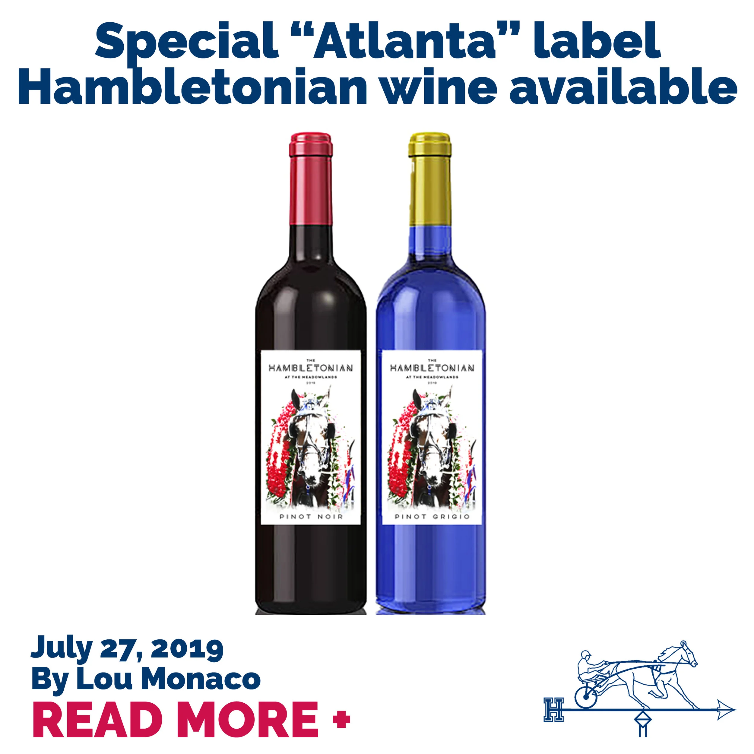 Special “Atlanta” label Hambletonian wine available
