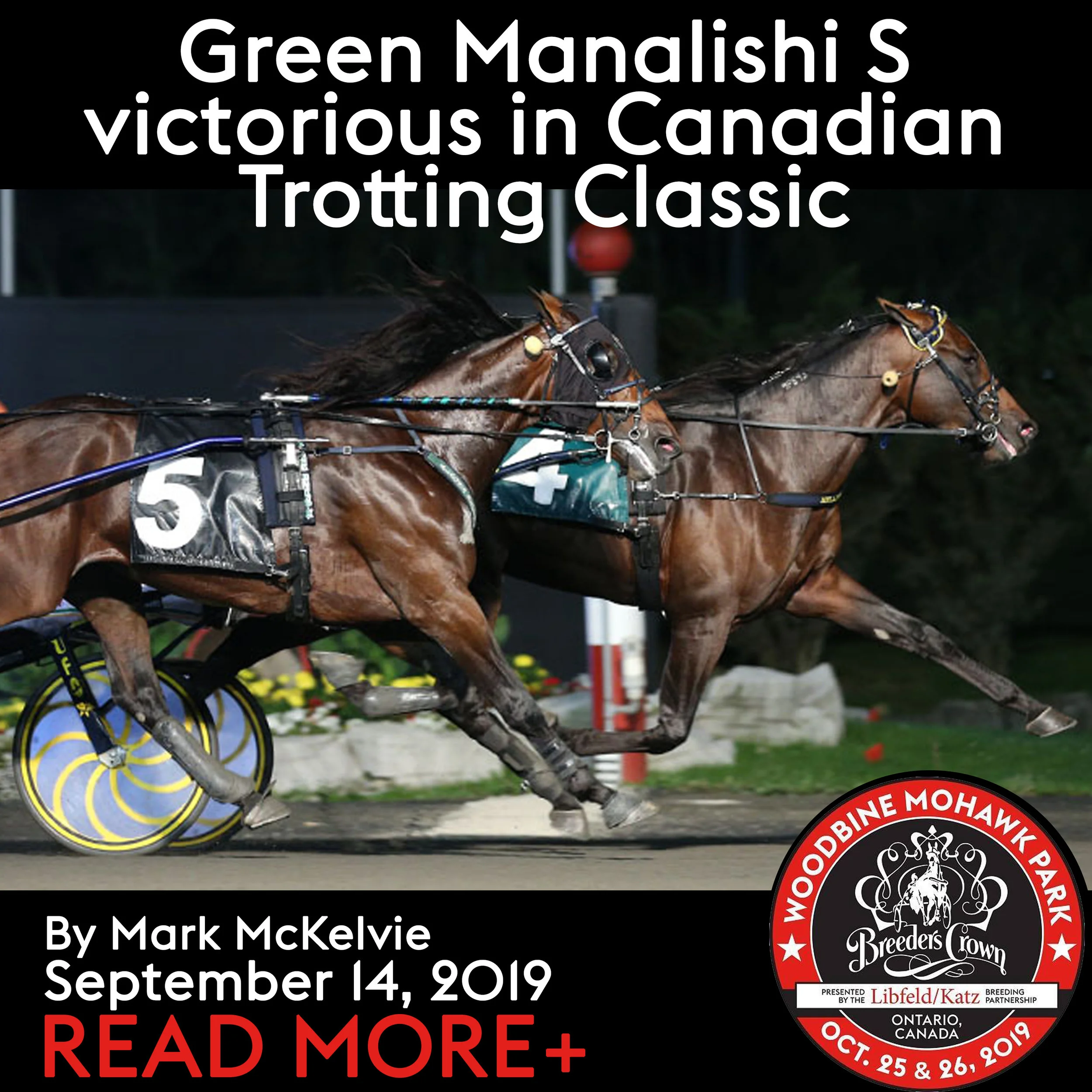 Green Manalishi S victorious in Canadian Trotting Classic
