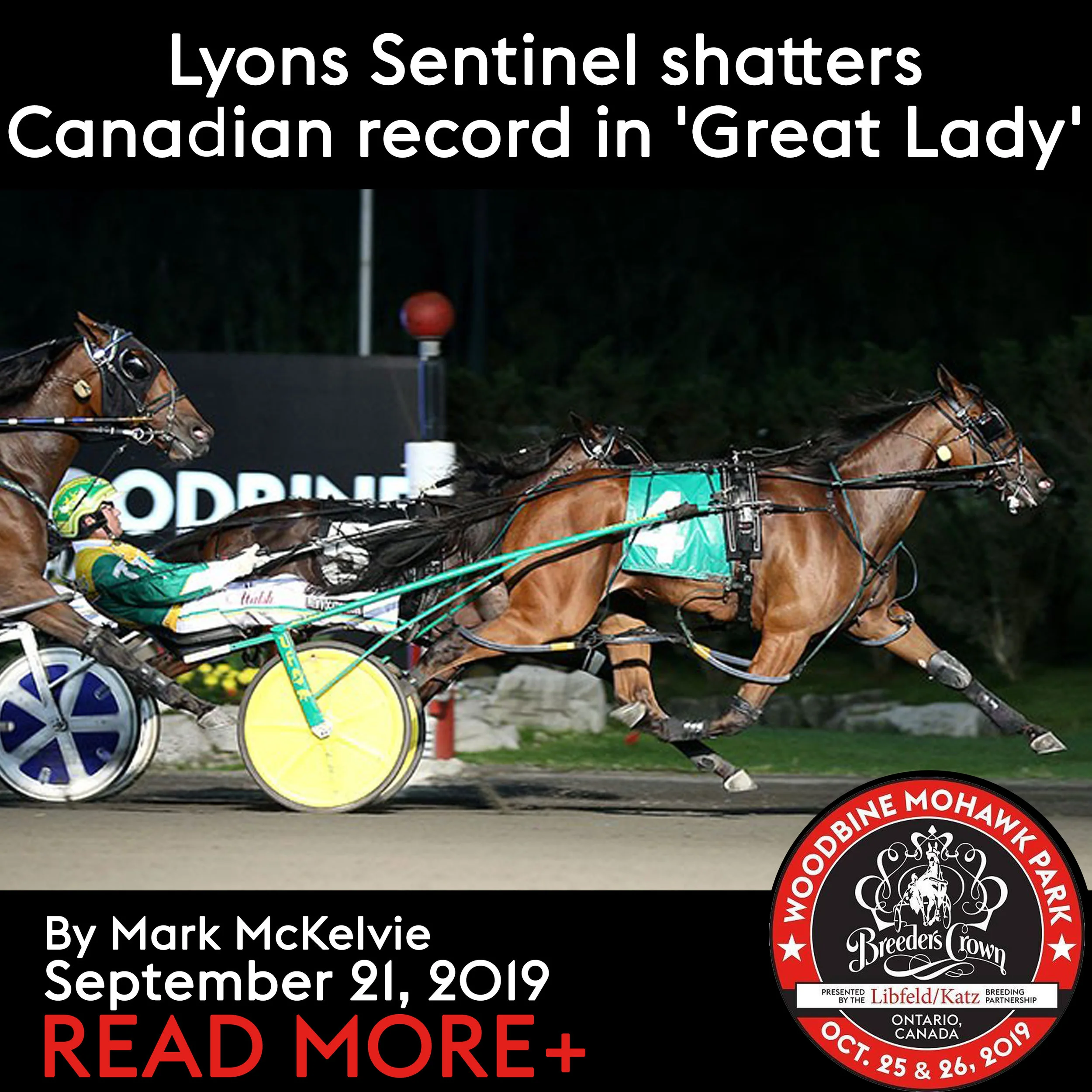 Lyons Sentinel shatters Canadian record in 'Great Lady'