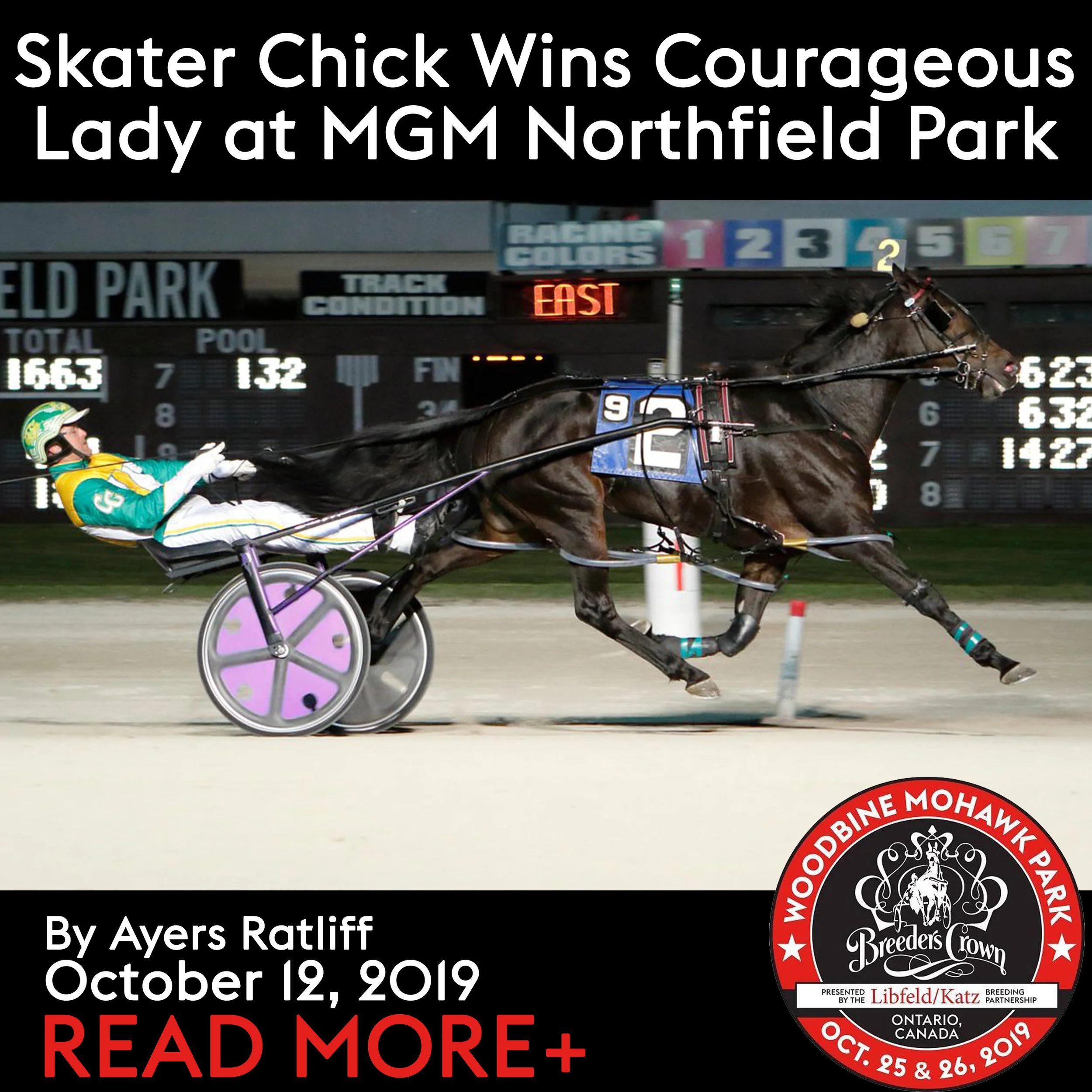 Skater Chick Wins Courageous Lady at MGM Northfield Park