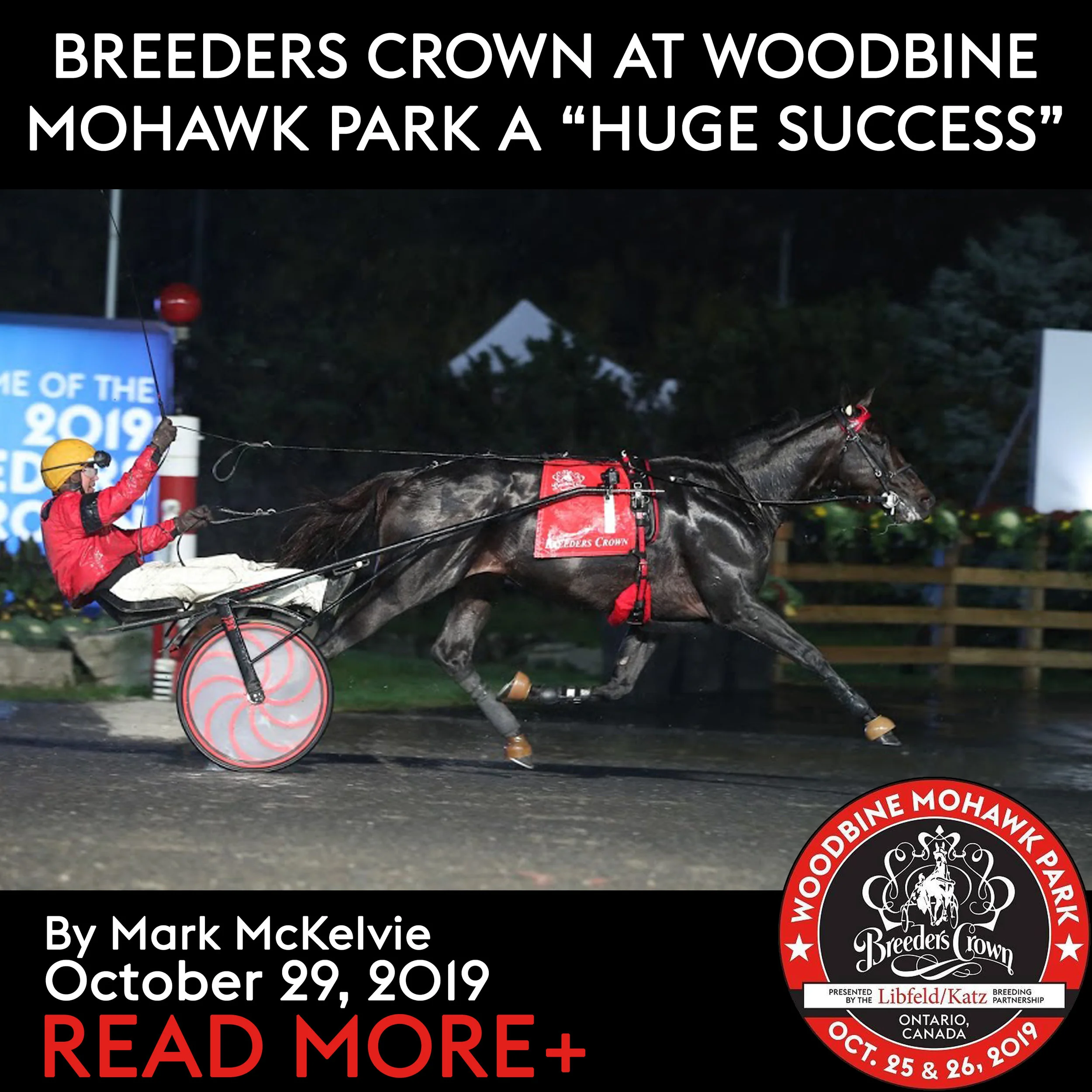 BREEDERS CROWN AT WOODBINE MOHAWK PARK A “HUGE SUCCESS”