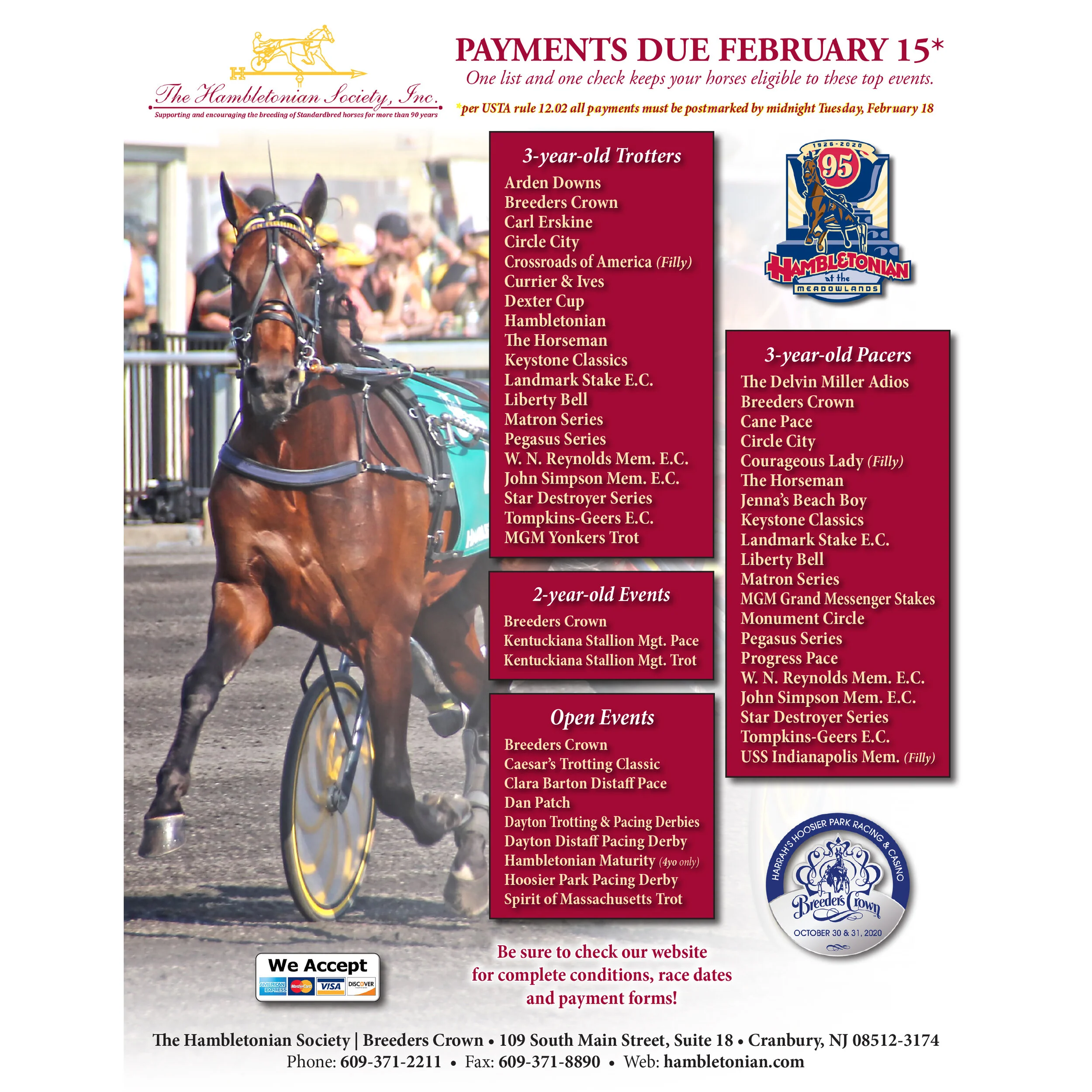 Weekend Stakes Deadline Extended to Tues. Feb 18; $21 Million in Stakes Available