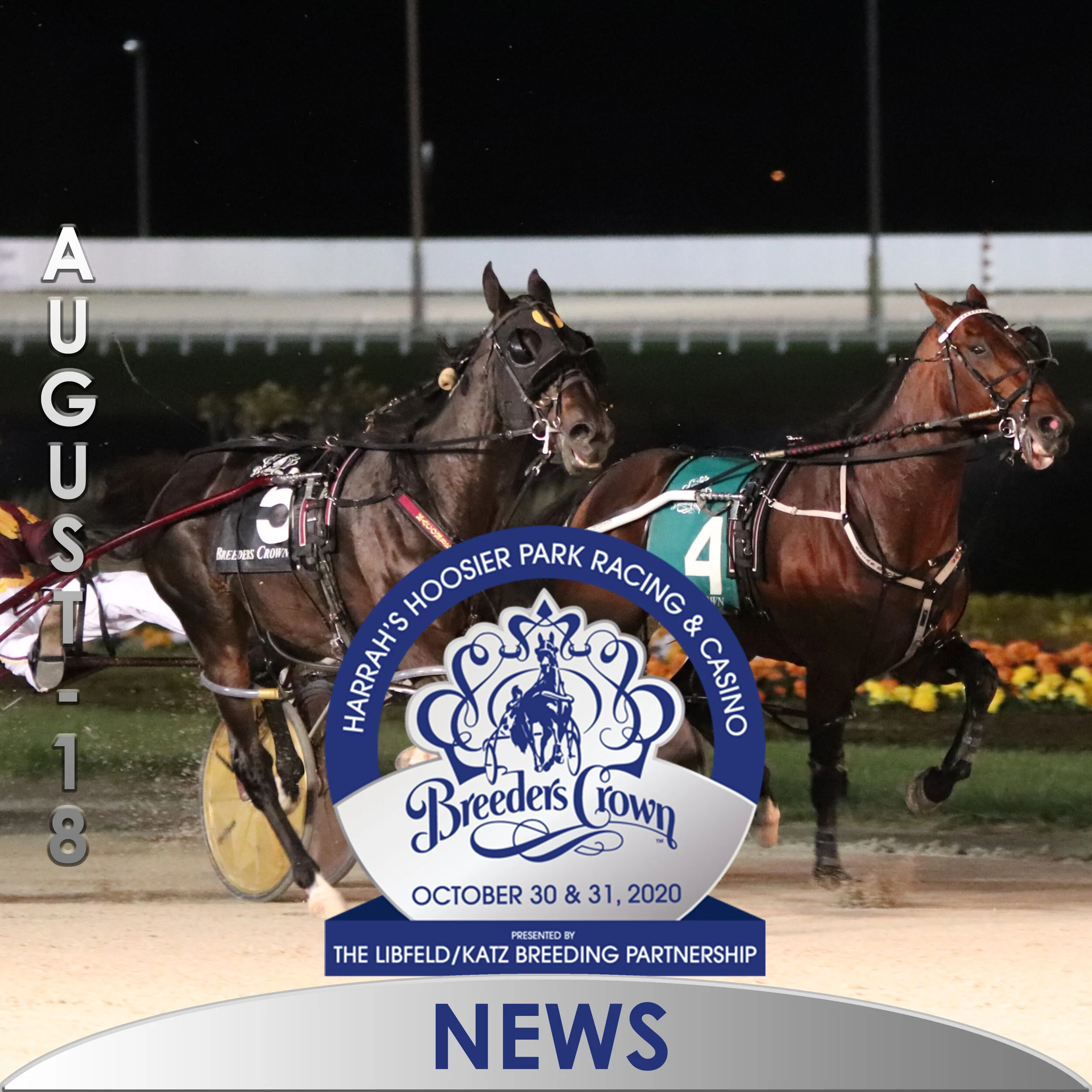 Harrah’s Hoosier Park Announces The Libfeld-Katz Breeding Partnership as Presenting Sponsor for Breeders Crown 2020
