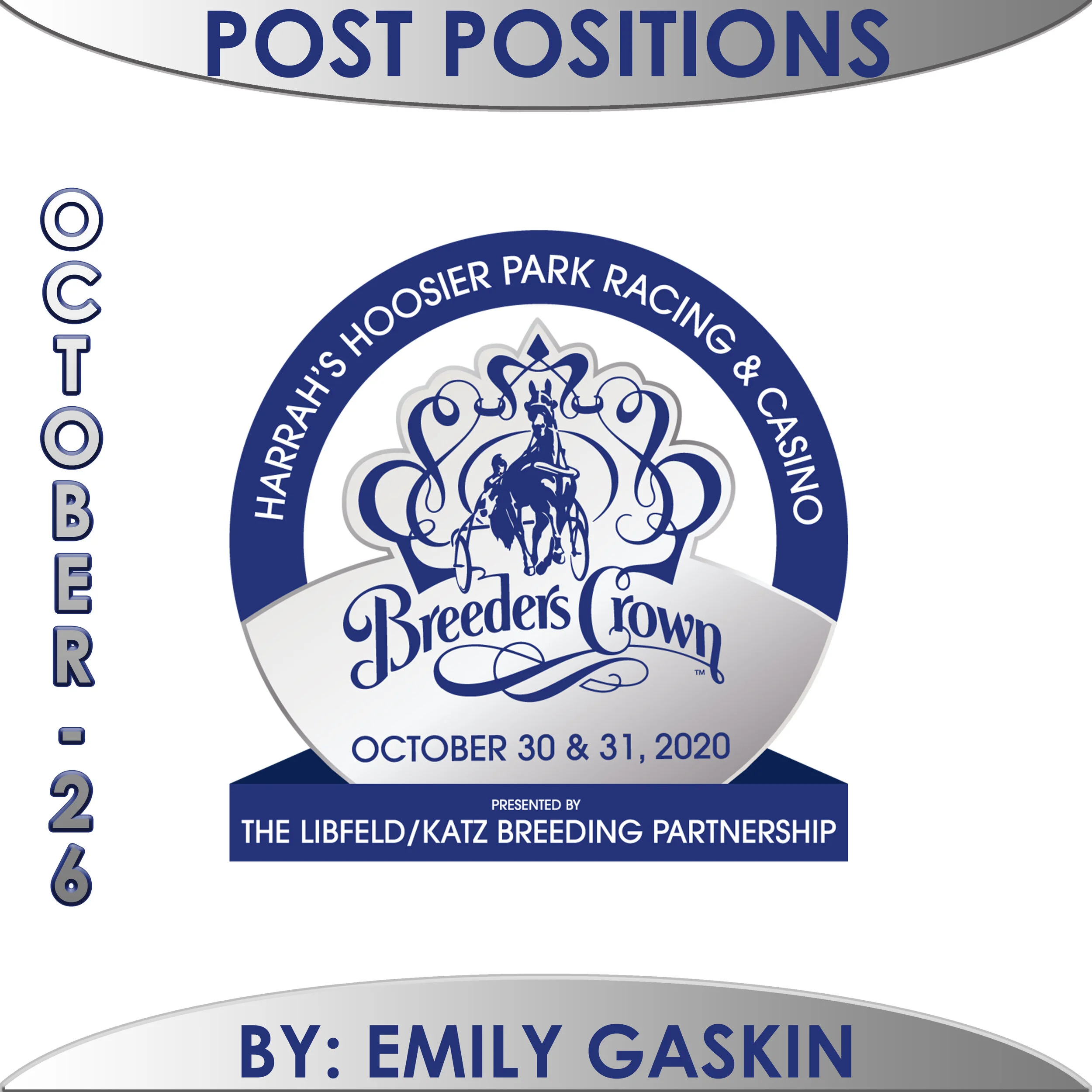 Post Positions Drawn for Remaining Breeders Crown Finals at Harrah’s Hoosier Park