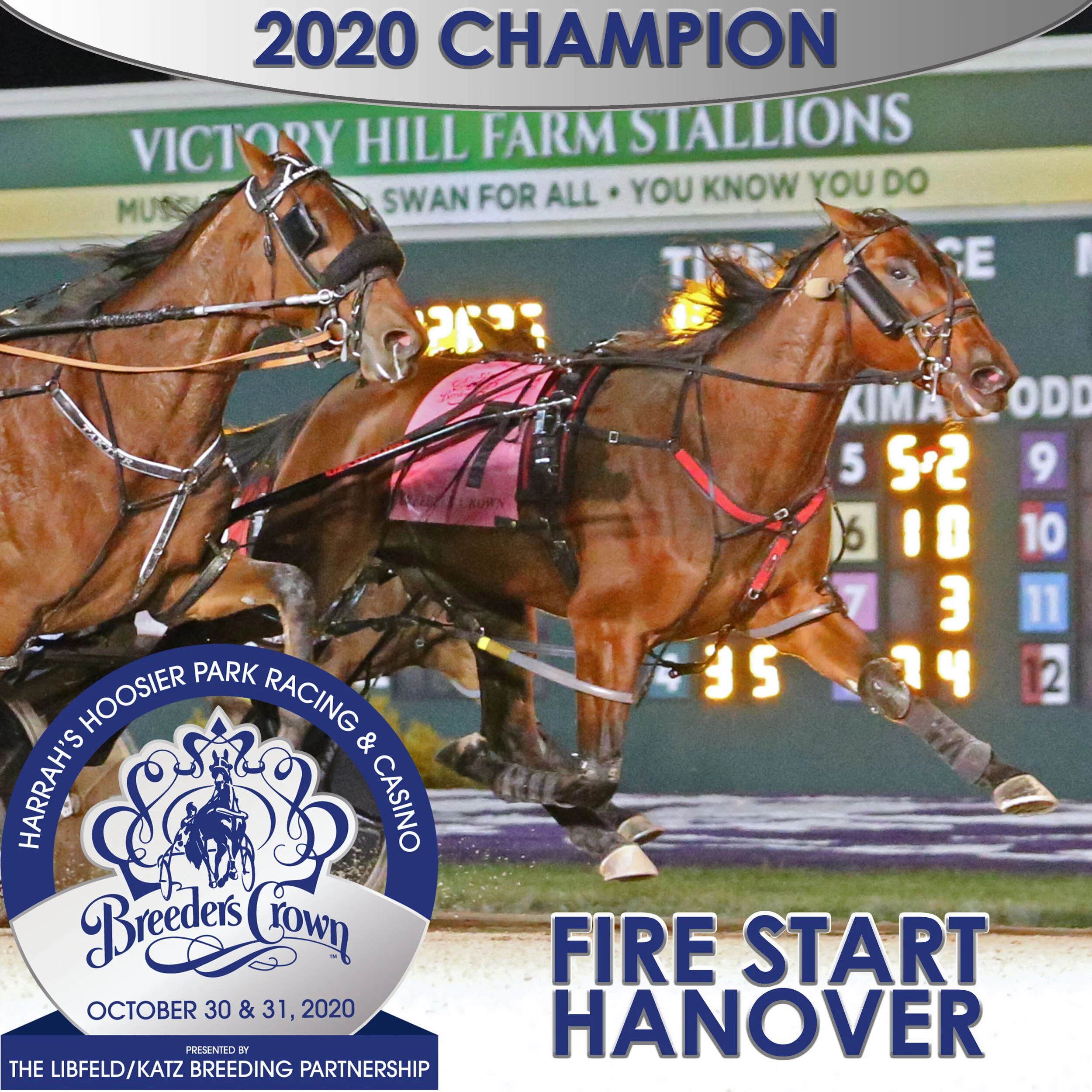 Fire Start Hanover holds on in Breeders Crown freshman filly pace
