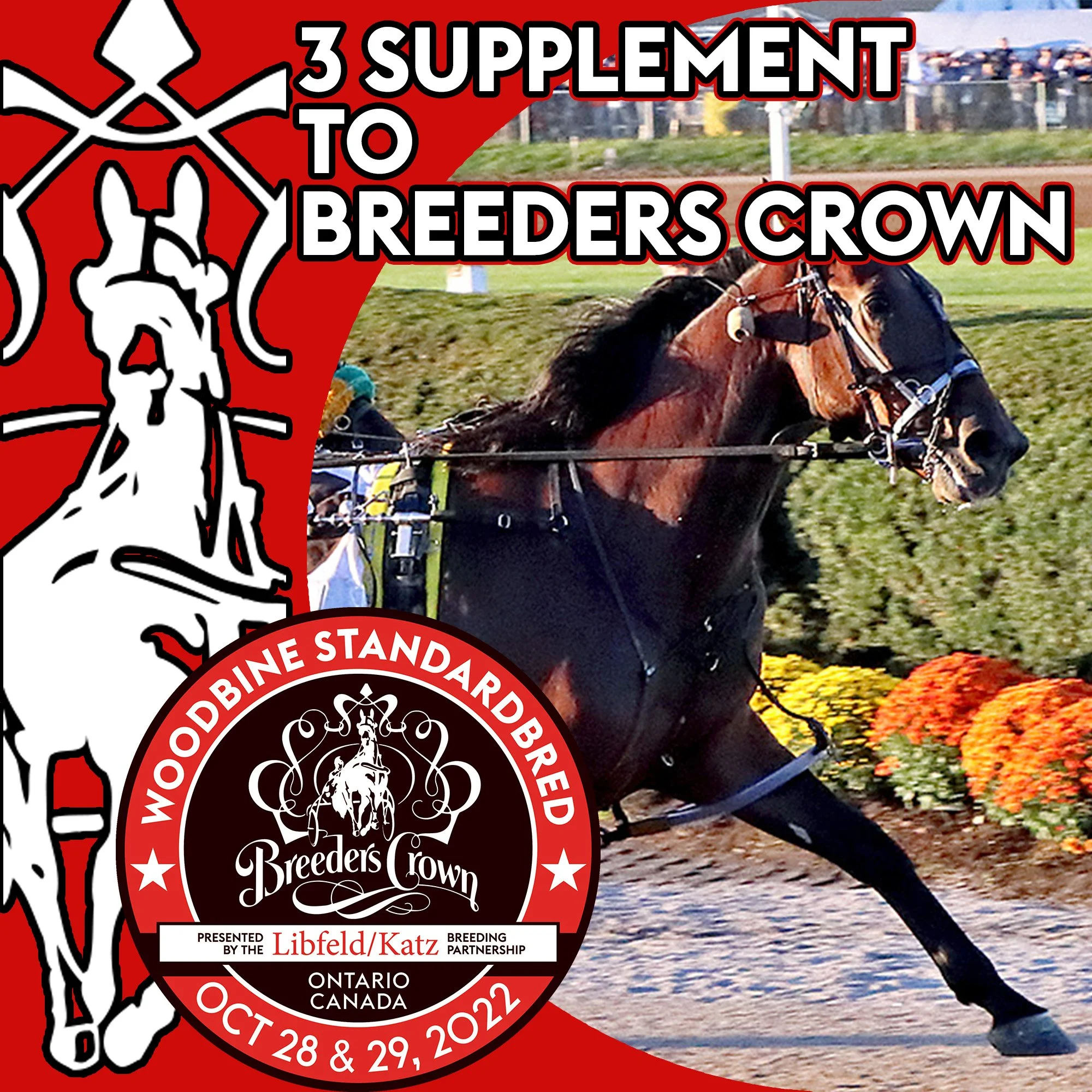 BYTHEMISSAL, ADARE CASTLE, WATCH ME NOW N SUPPLEMENT TO BREEDERS CROWN AT WOODBINE MOHAWK PARK