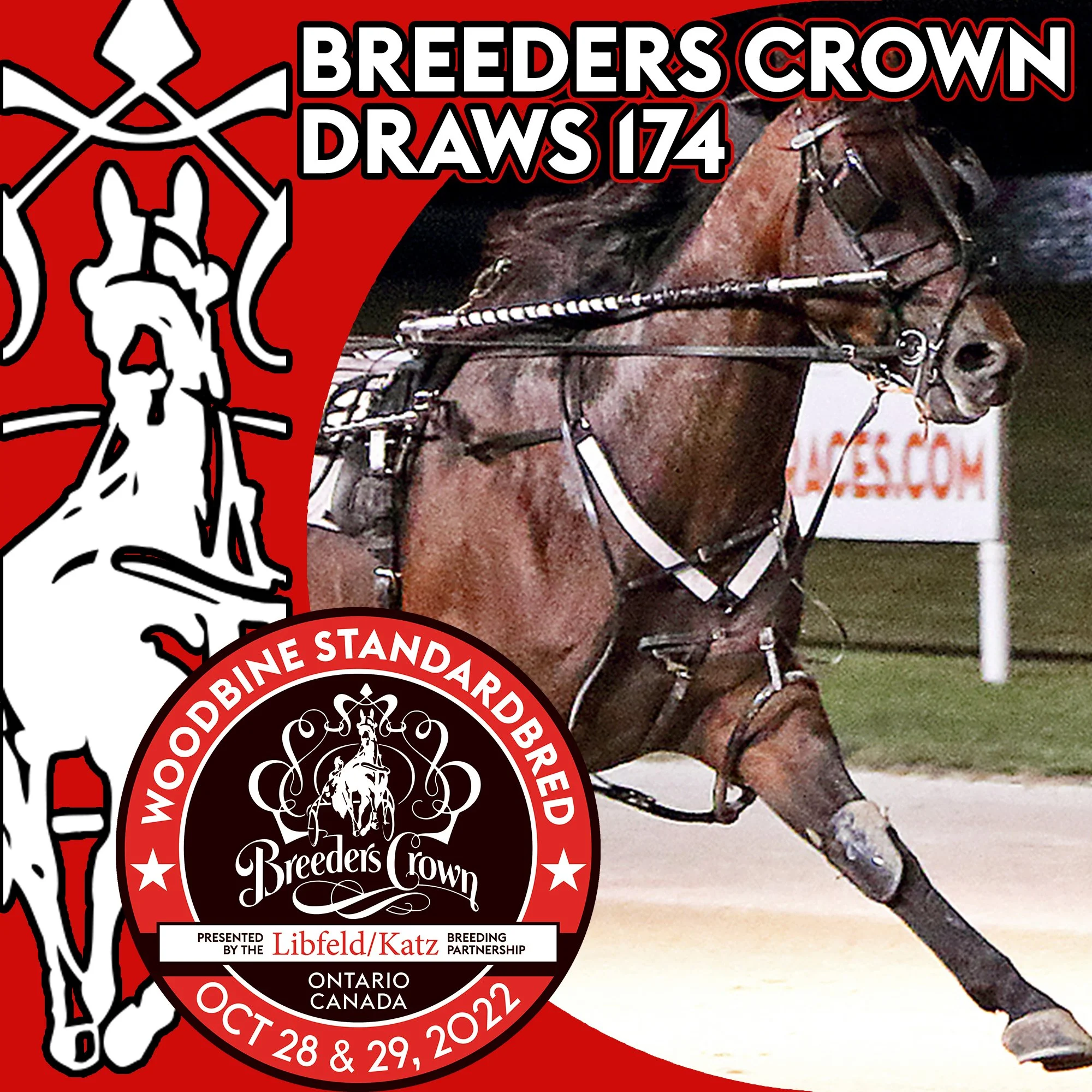 $7.2 Million Breeders Crown Draws 174 in Woodbine Mohawk Park Fall Championships