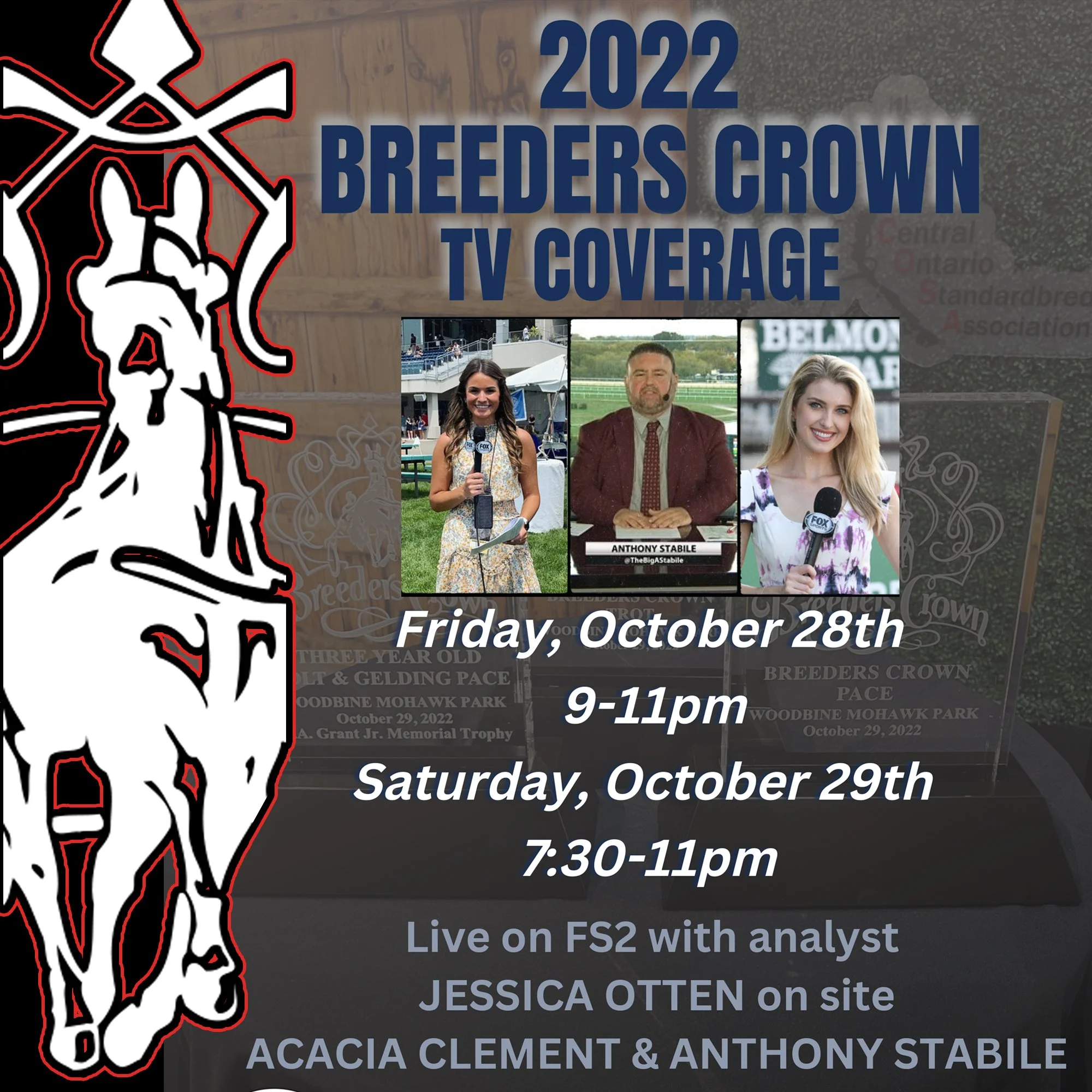 America’s Day at the Races to present live coverage of the Breeders Crown on FS2