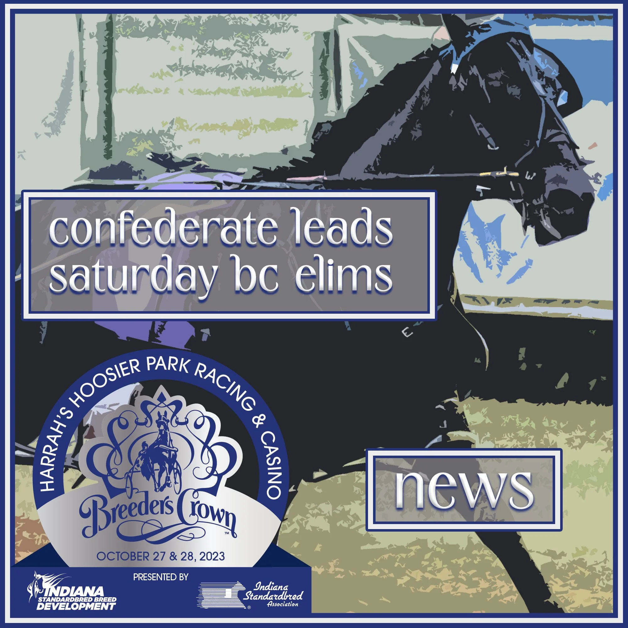 Confederate leads Saturday eliminations for Breeders Crown