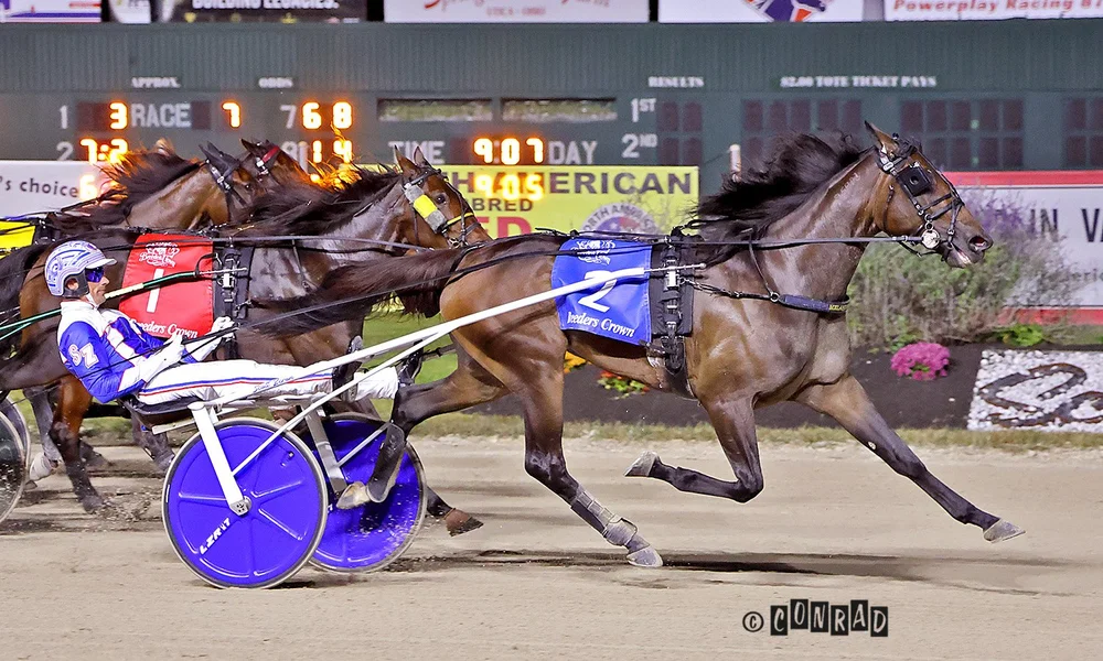 Birr Castle wins the Breeders Crown 2-Year-Old Filly Trot at Eldorado Scioto Downs