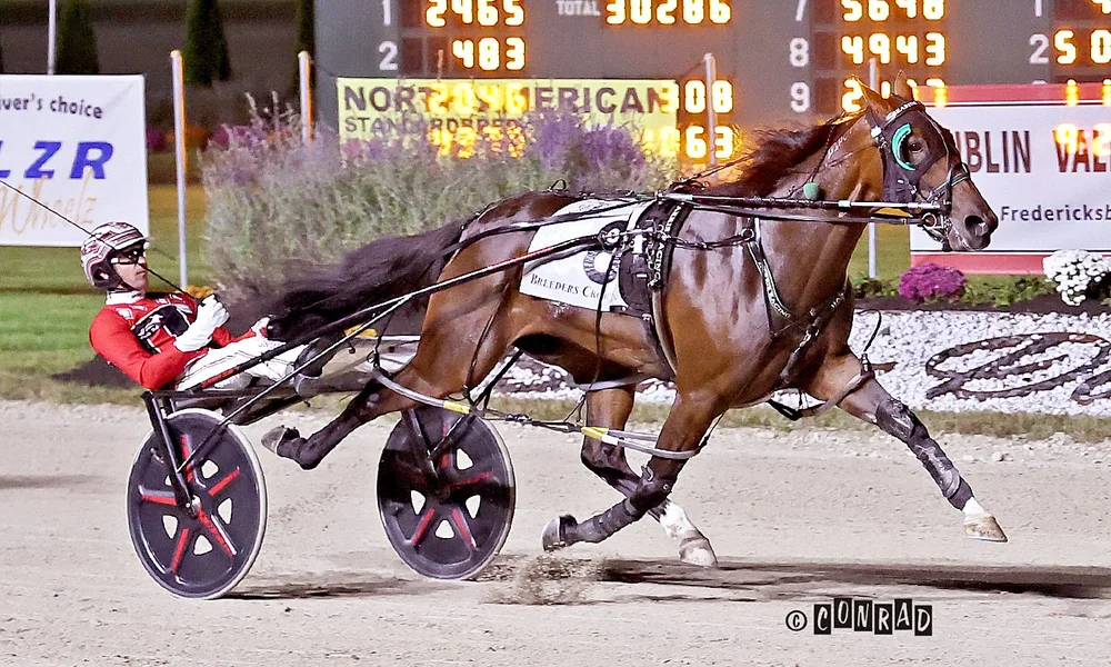 Seaside Ubeaut wins the Breeders Crown 2-Year-Old Filly Pace at Eldorado Scioto Downs