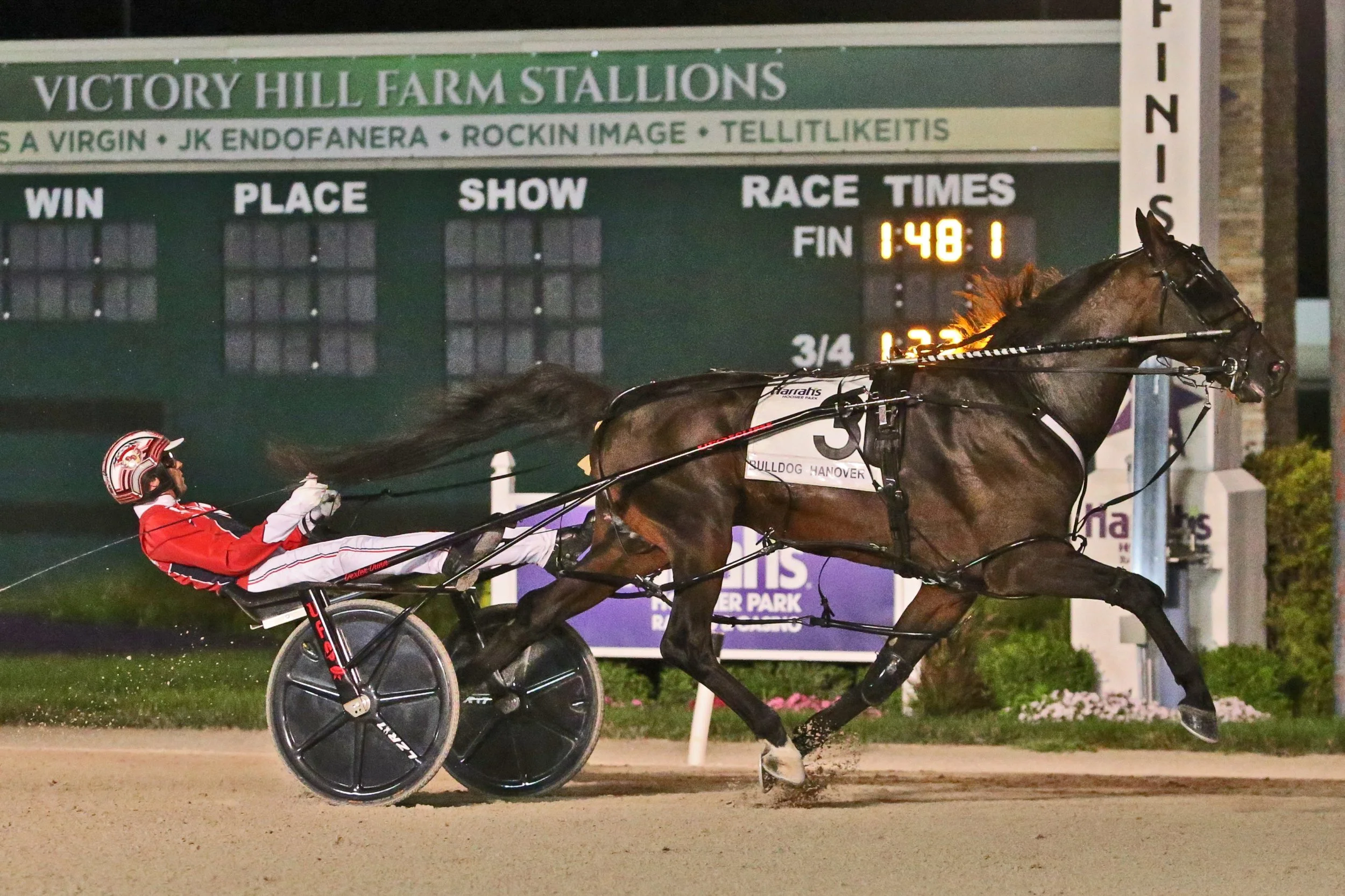 Bulldog Hanover Unleashes a Jaw Dropping Performance in The Dan Patch Stakes at Harrah’s Hoosier