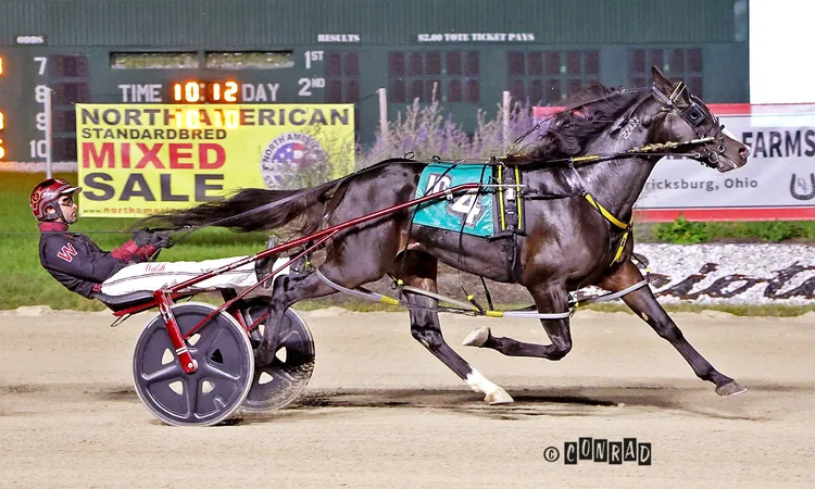 Melillo wins the 3-Year-Old Colt Pace Elim 2 at Eldorado Scioto Downs
