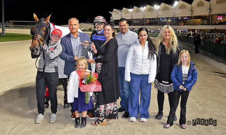 Tactical Moni after the Breeders Crown Mare Trot