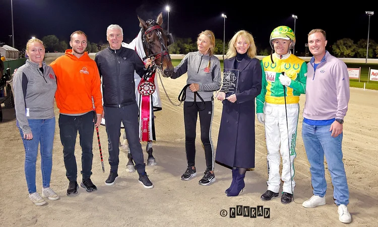 Dandy Ideal after the Breeders Crown Open Pace