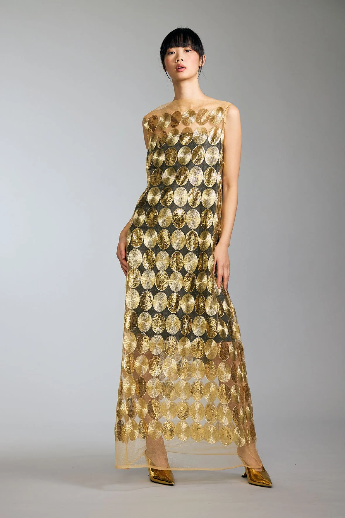 Look15-Shot18-02-12_GoldLaceFormalDress_SyntheticMeshwithBlackLiningAndSatinTieBelt_kottkomm_circlecollection.jpg