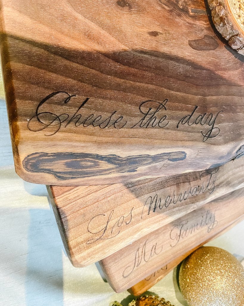 Engraved charcuterie boards