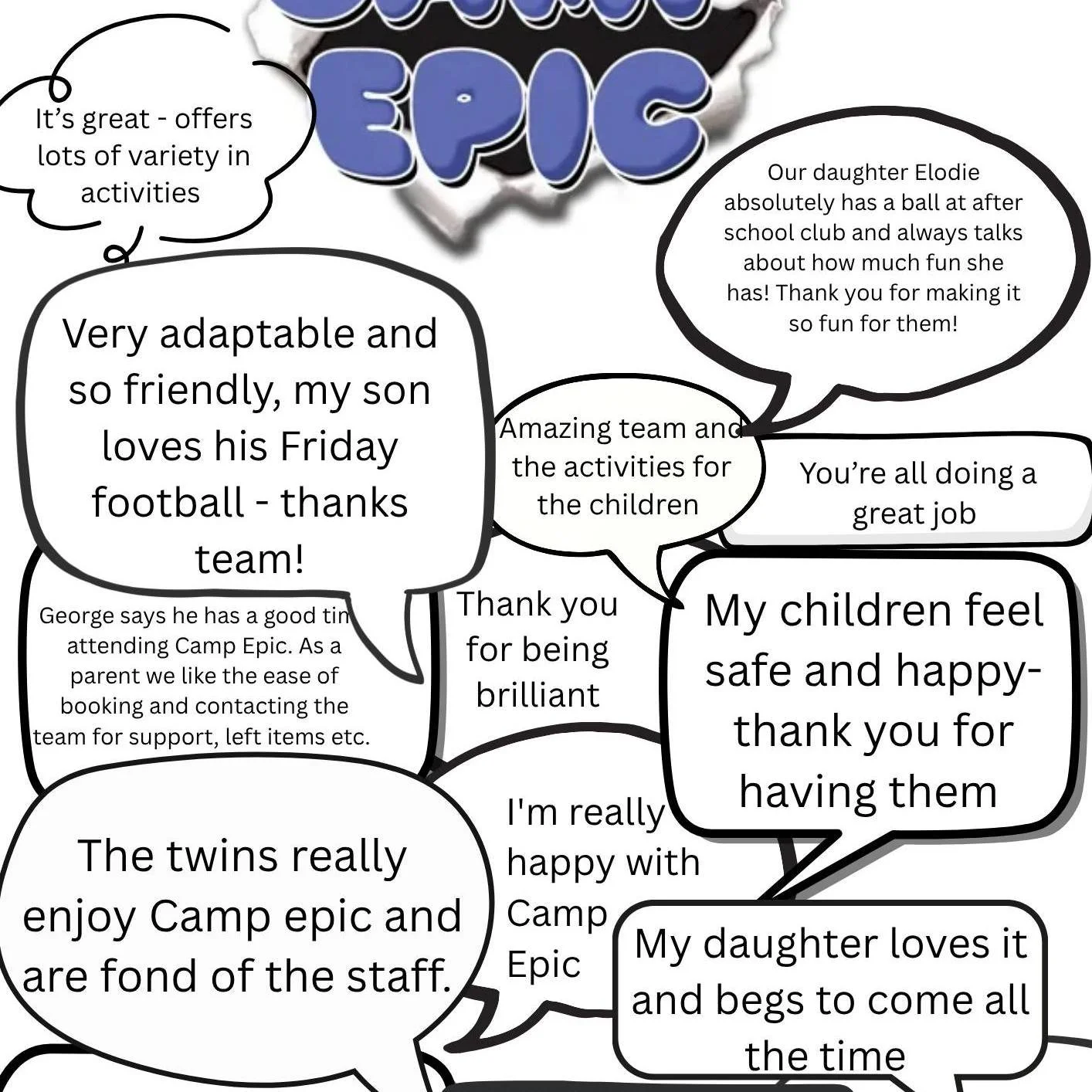 If your child loved Camp Epic this year, this one&rsquo;s for you 👇

For a limited time (17&ndash;30 November), you can book Camp Epic 2026 at &pound;24 per day instead of &pound;32.
That&rsquo;s:
⚽ Full days of sport and fun

🤸&zwj;♀️ Confidence, 